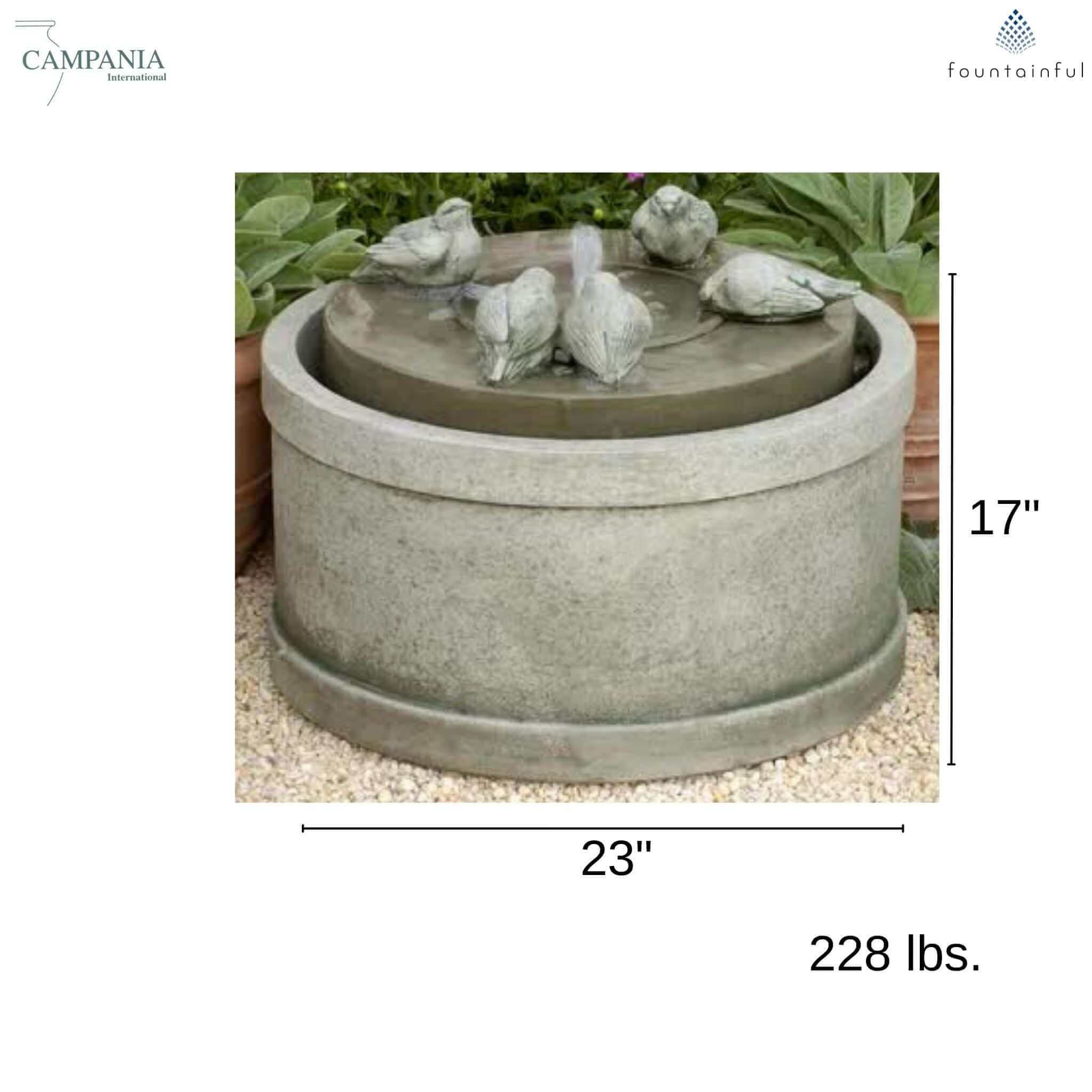 Passaros Concrete Fountain - Campania #FT76