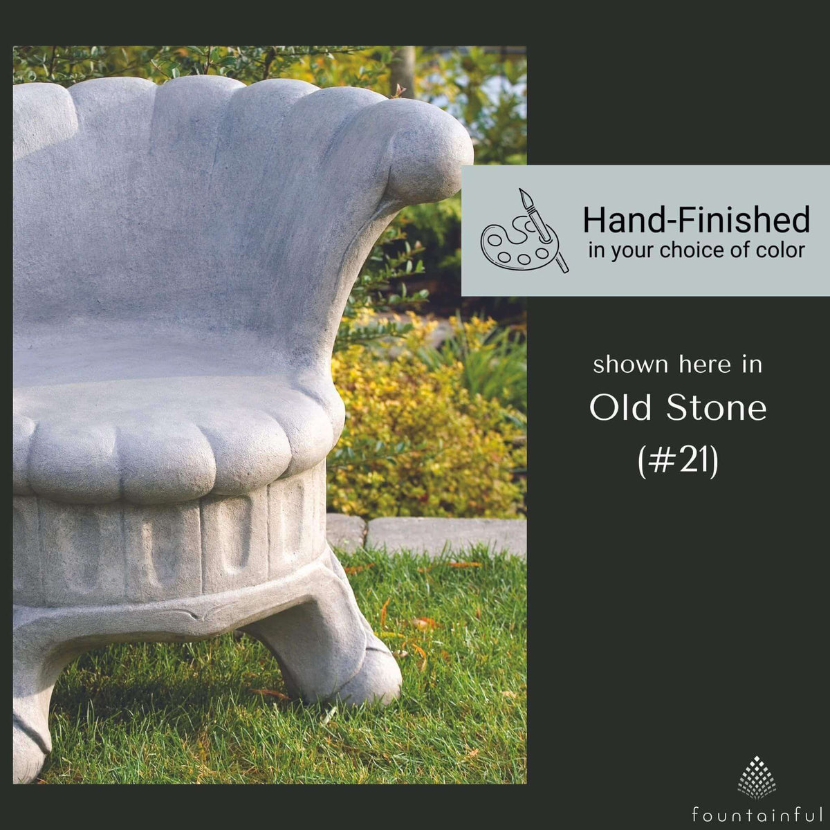 Posh Concrete Garden Chair - Massarellis #4149
