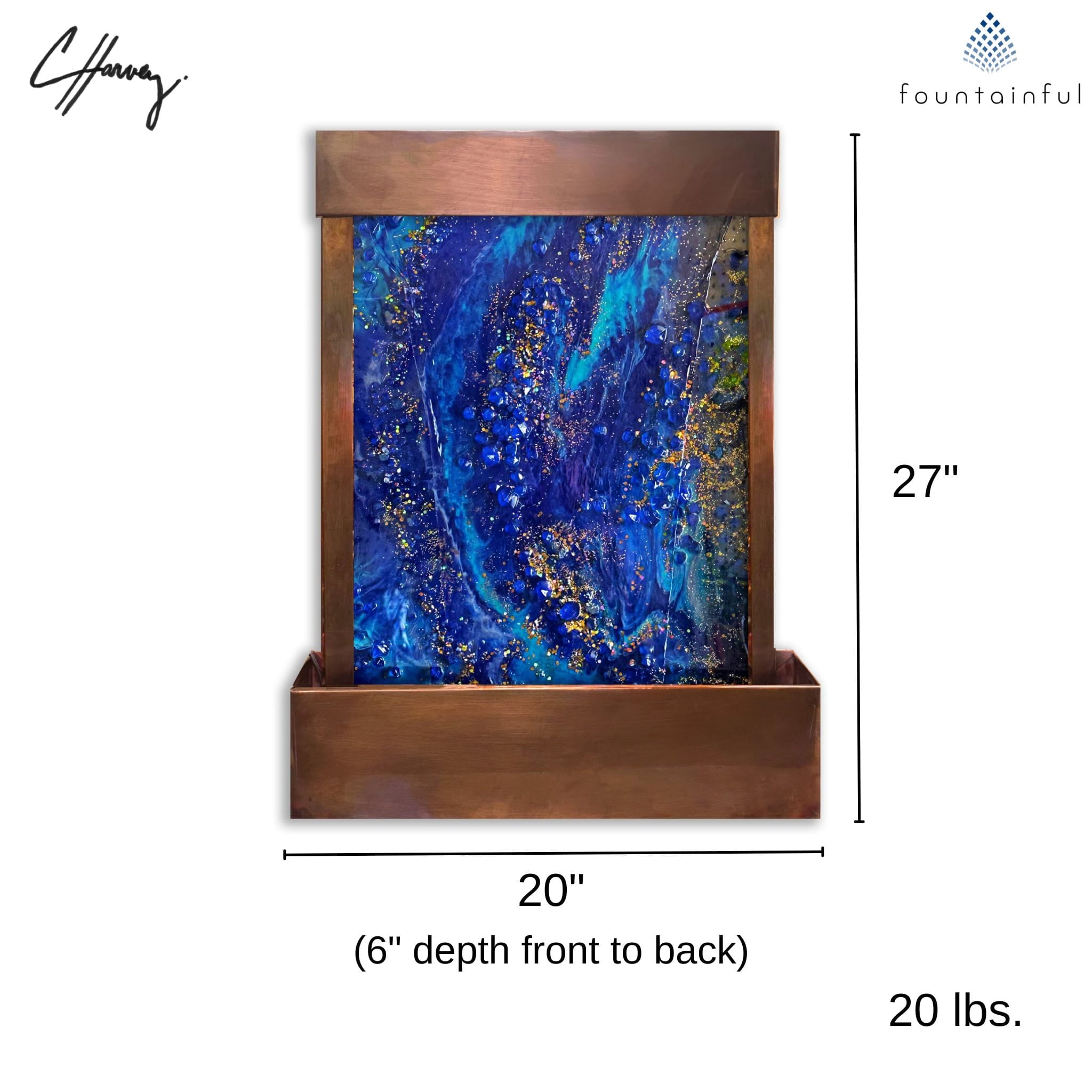 Geode Tabletop Artwork Fountain - CHG