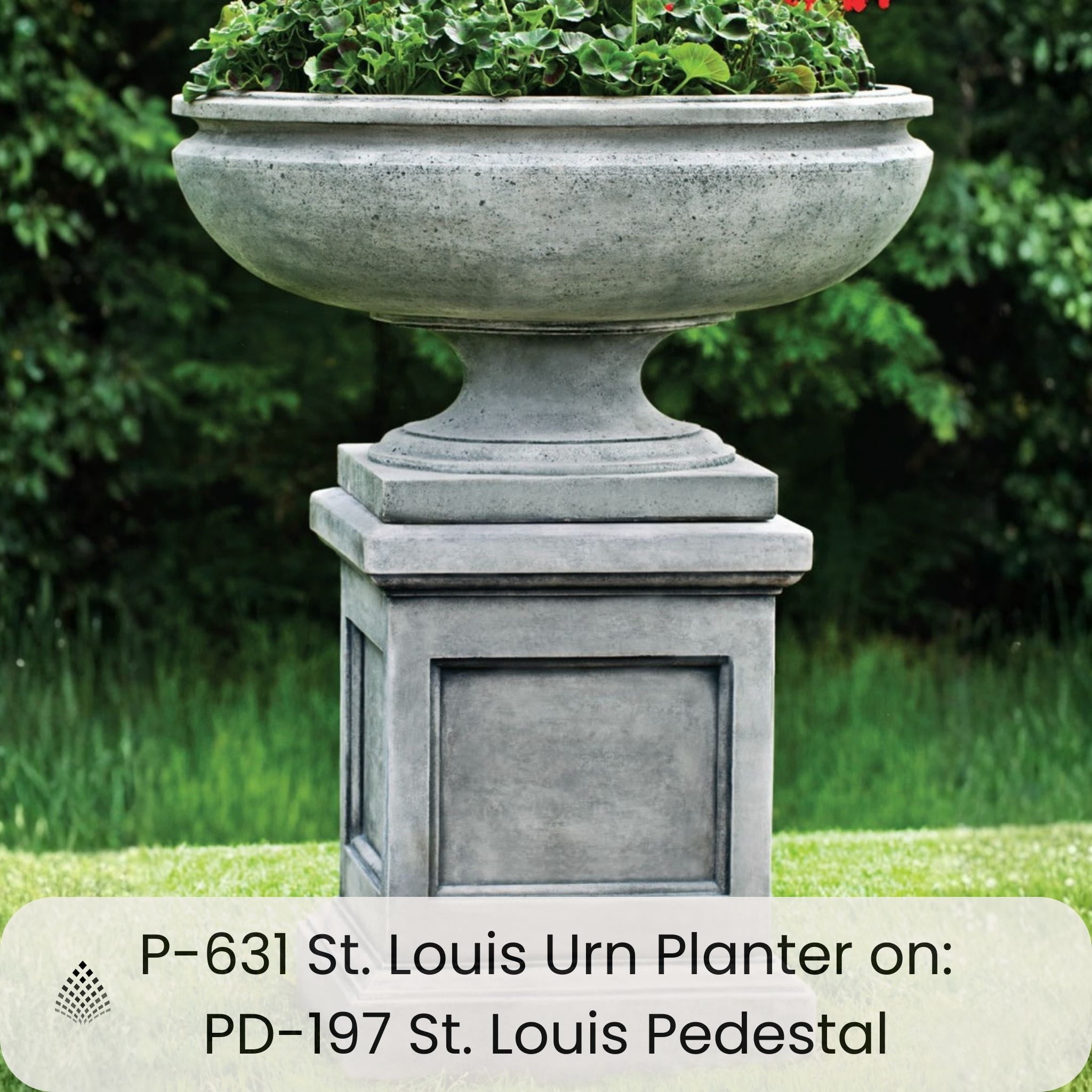 St. Louis Concrete Urn Planter - Campania #P631