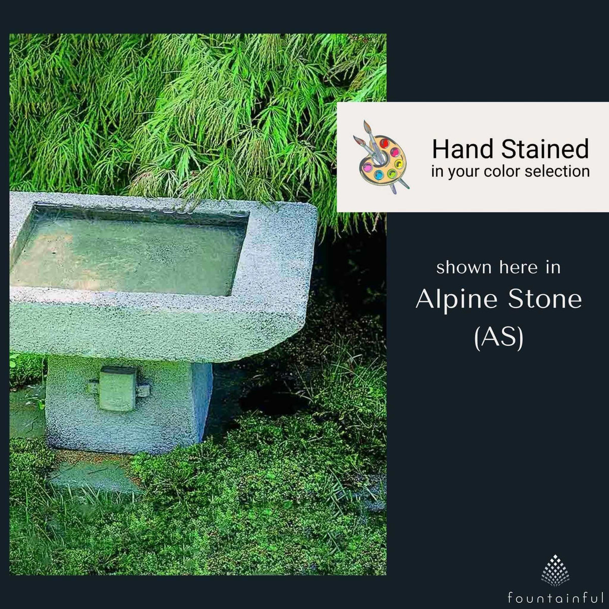 Kyoto Concrete Bird Bath - Campania #B068