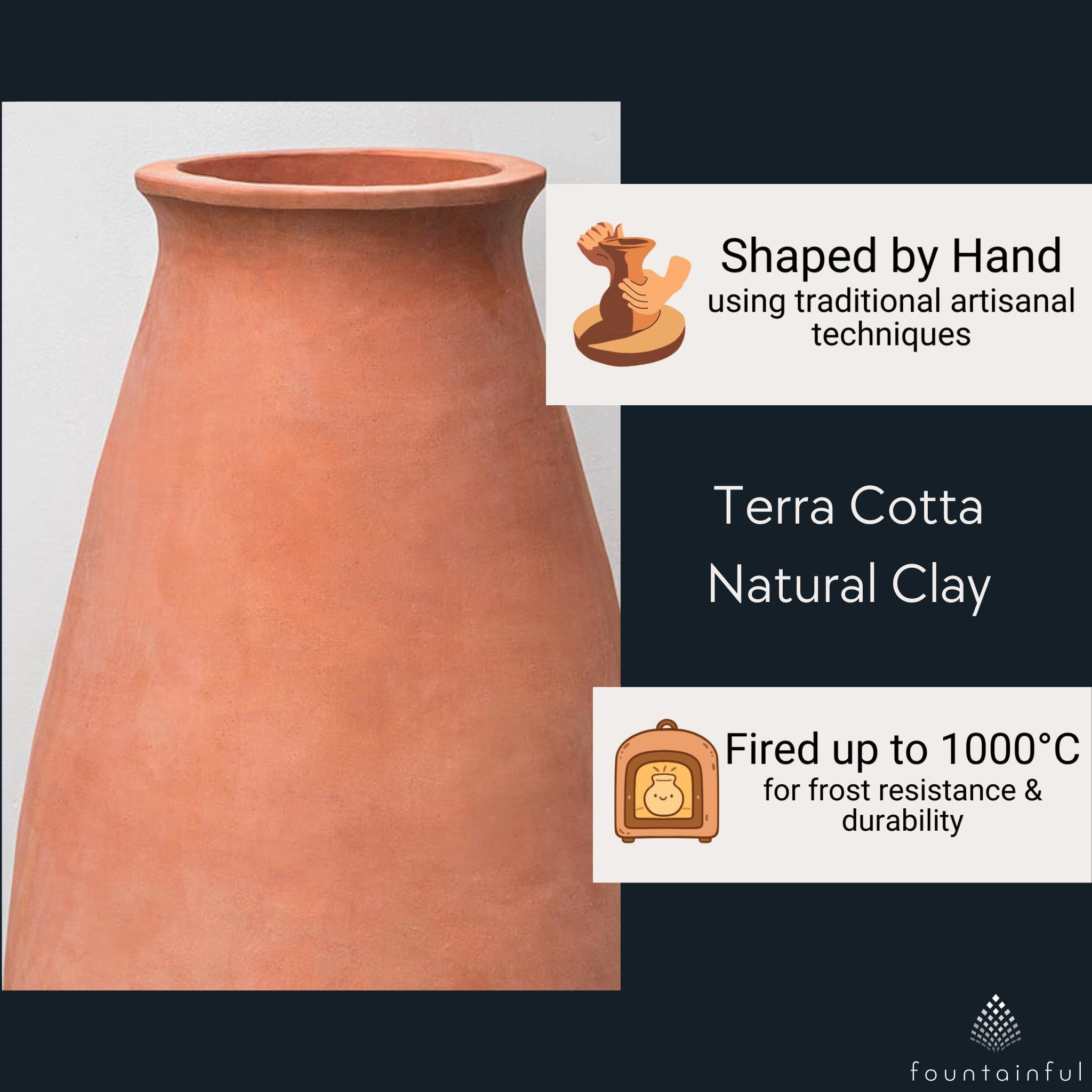 Oliviere Jar Terra Cotta Planter - Campania #6484