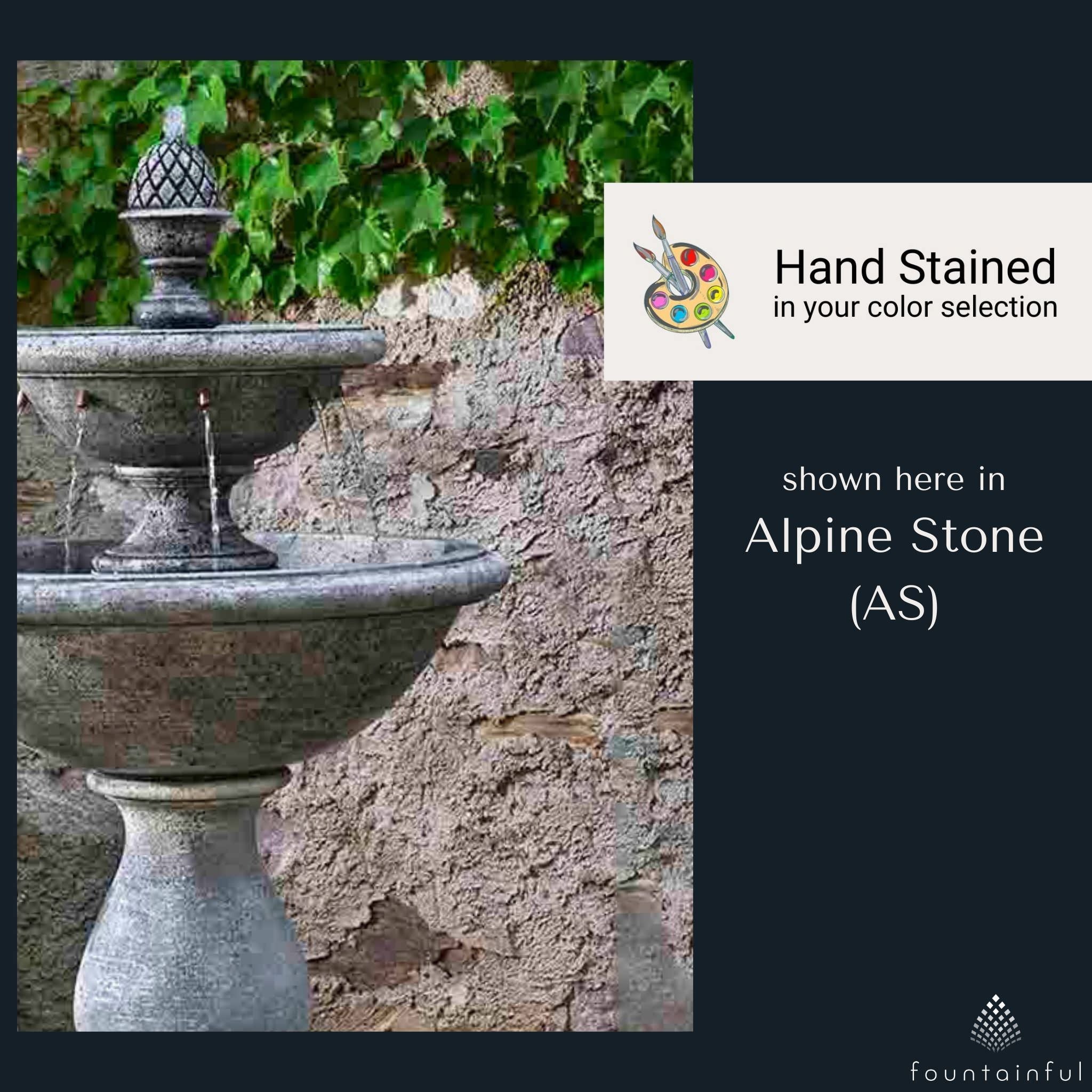 Charente 2-Tier Concrete Fountain - Campania #FT279