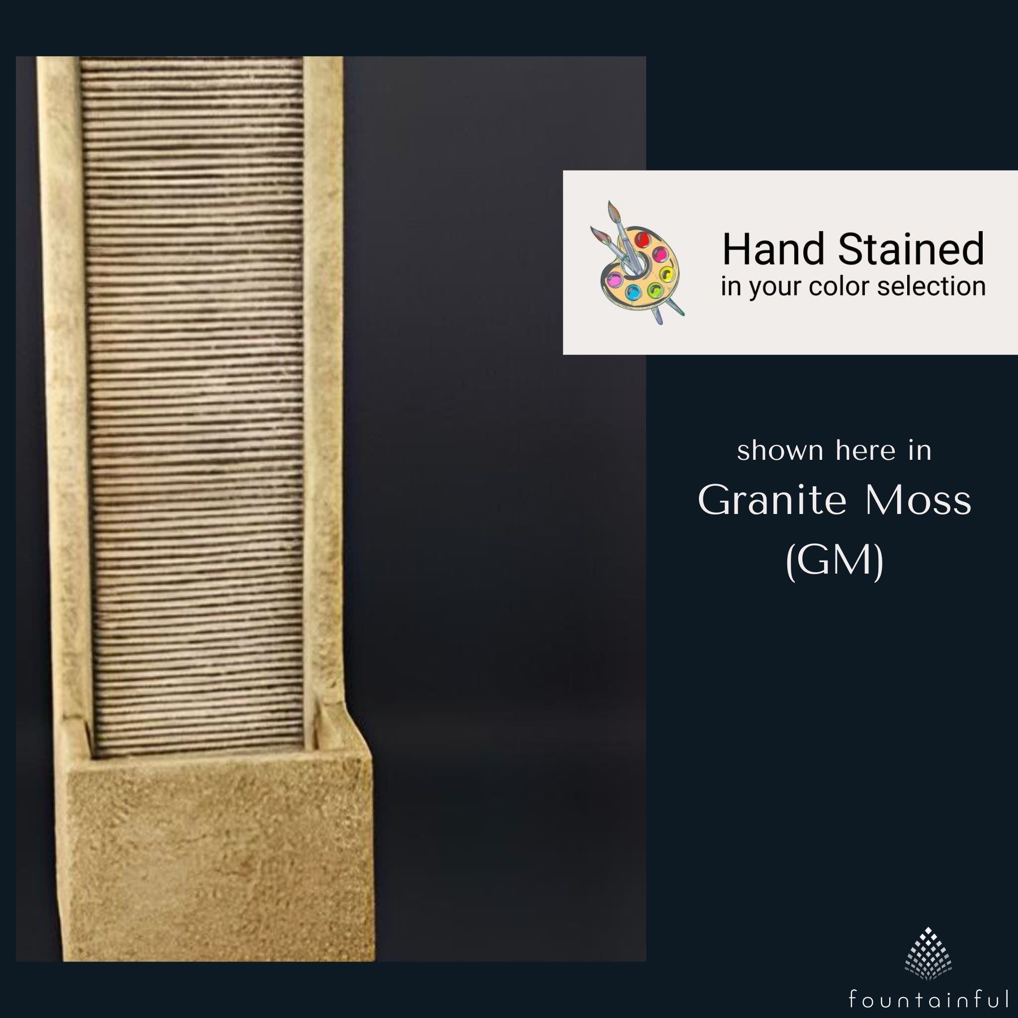 Soothing Concrete Wall Fountain - Fiore #207