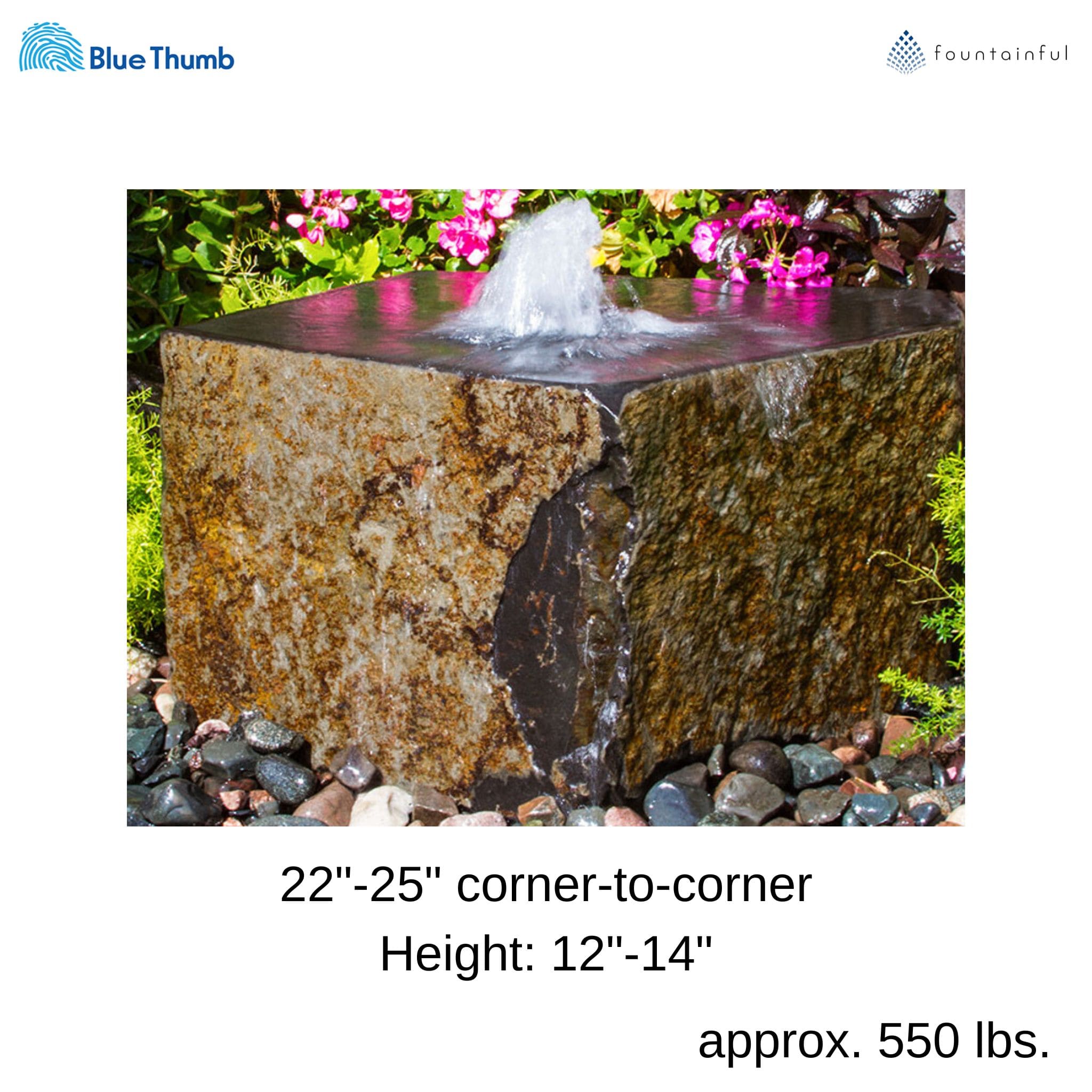 Basalt Block "Tamaishi" Fountain - Complete Kit - Blue Thumb