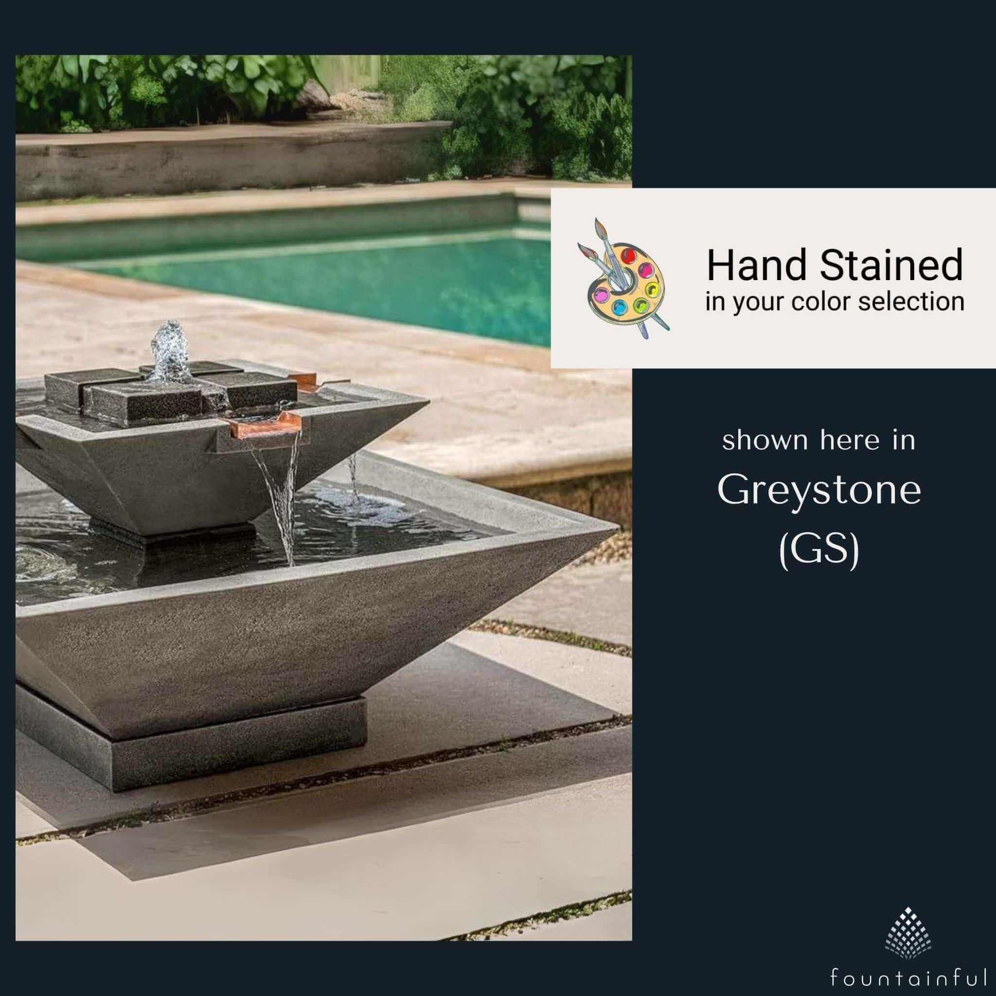 Facet Concrete Fountain - Campania #FT347