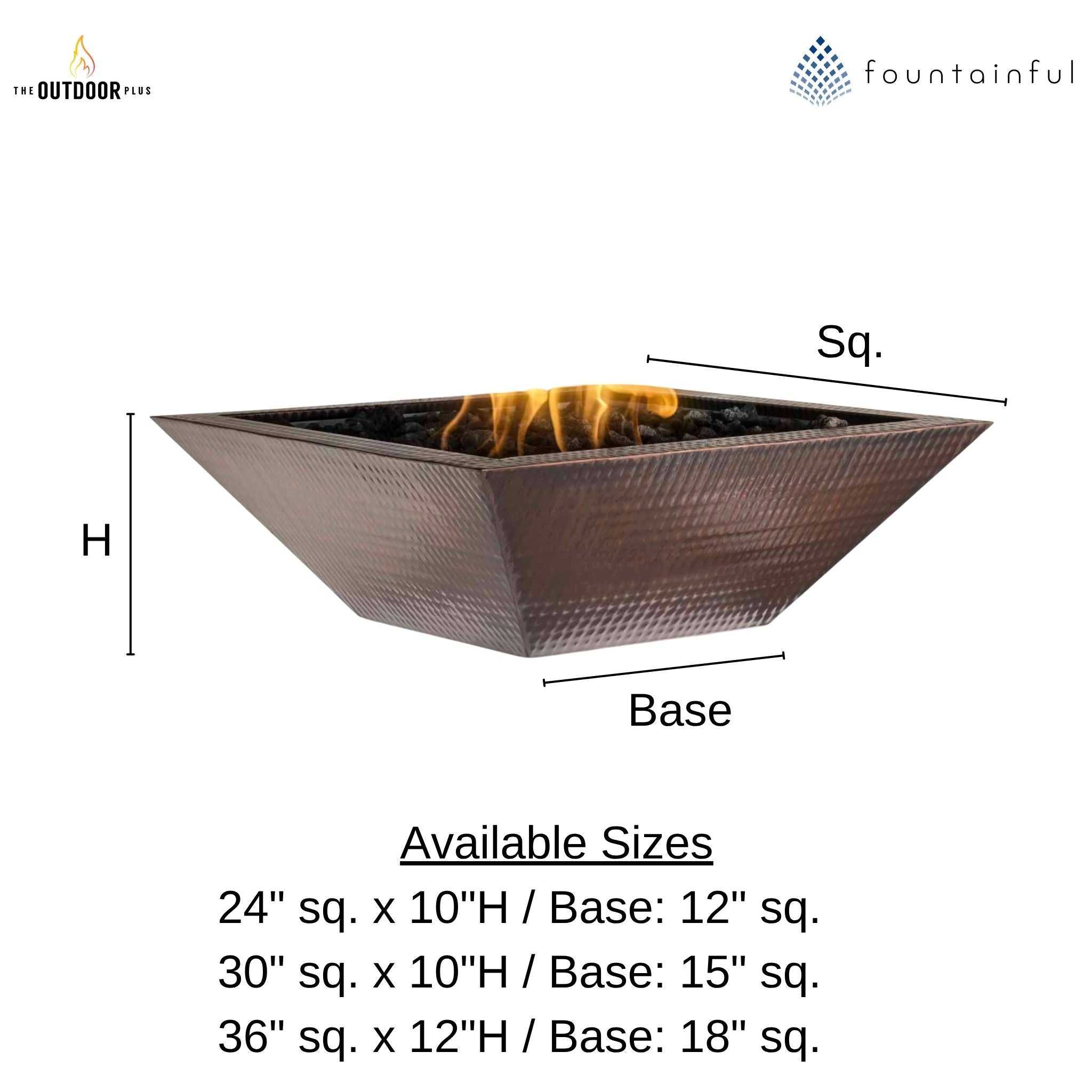 Maya Copper Fire Bowl - The Outdoor Plus