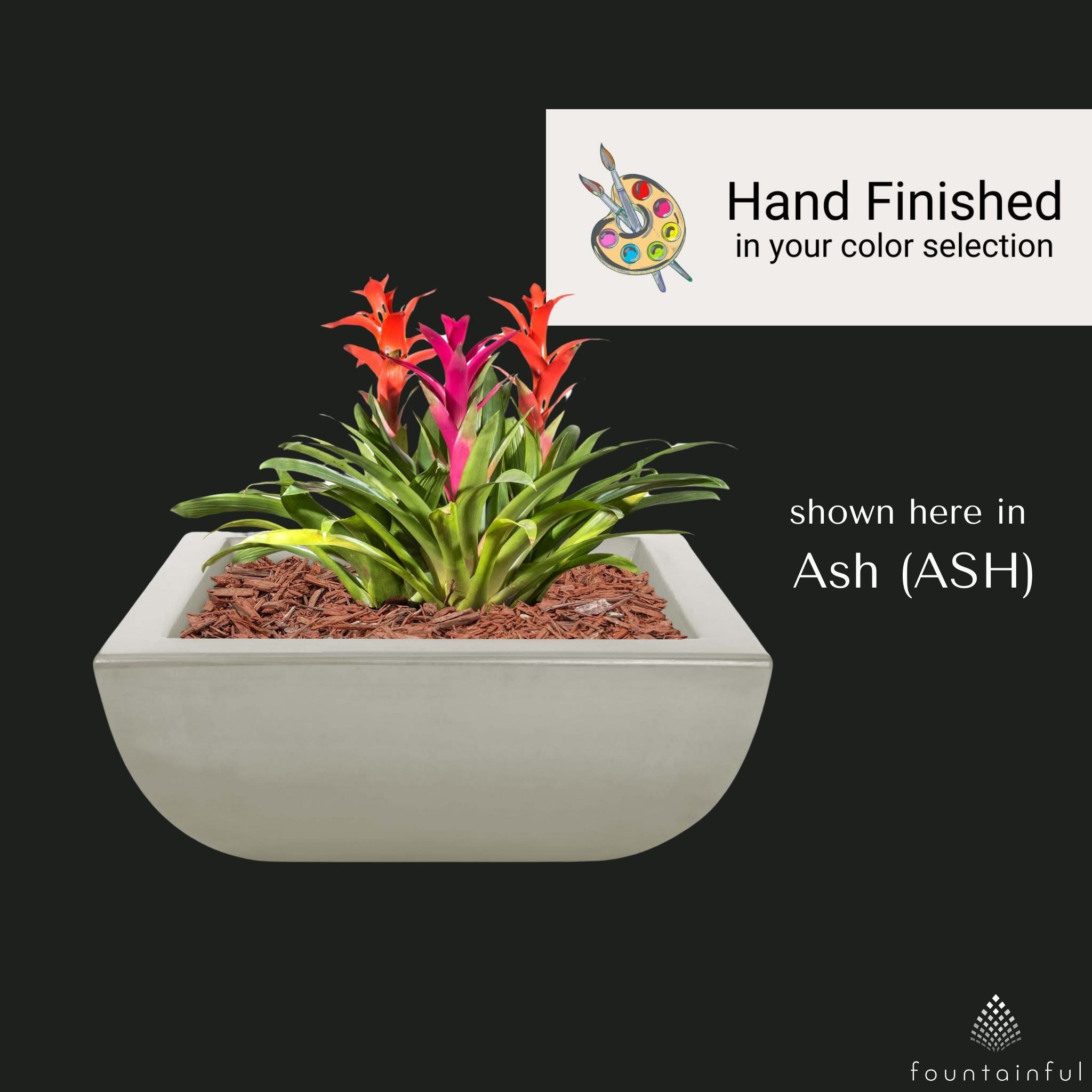 Avalon Concrete Planter Bowl - The Outdoor Plus