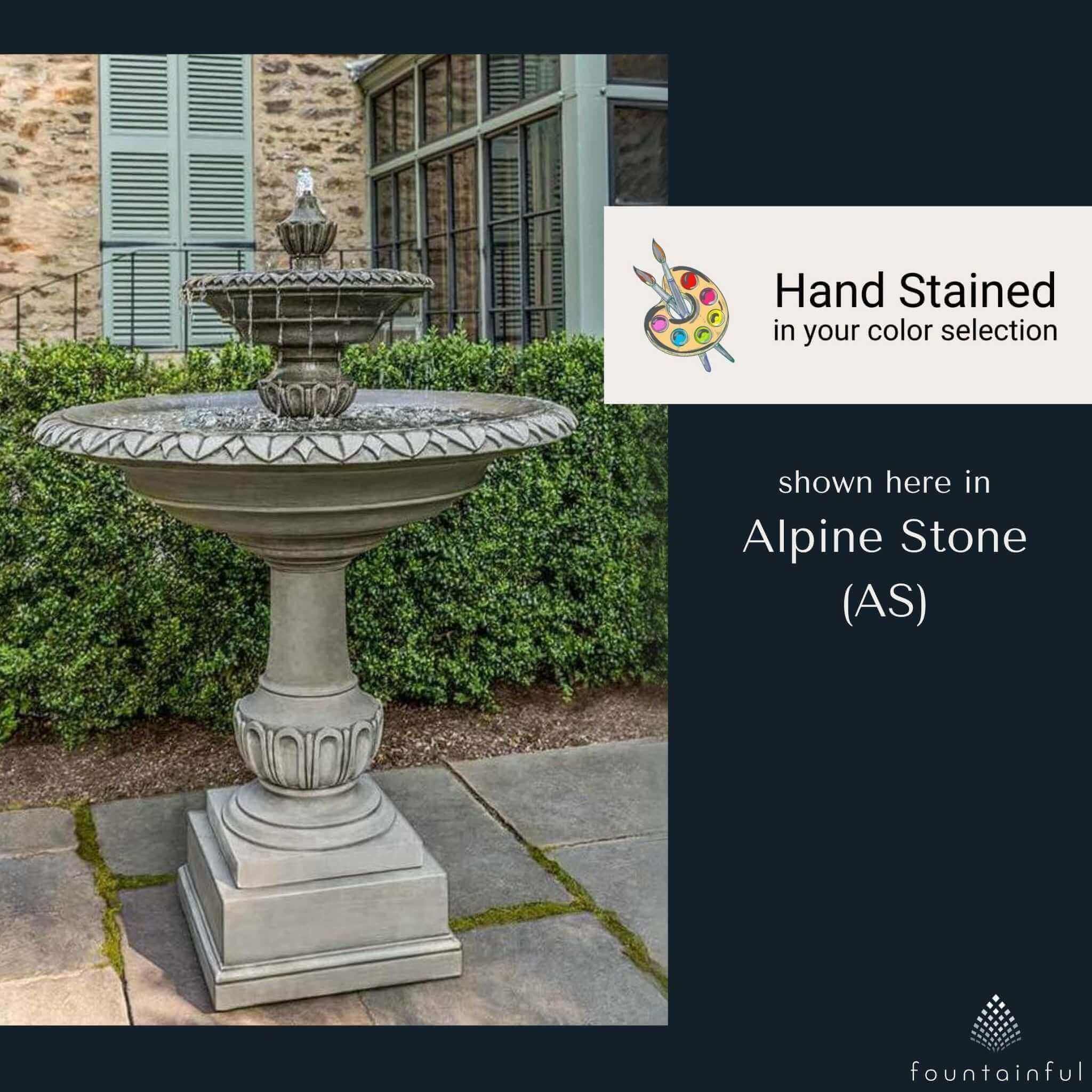 Richmond Hill 2-Tier Concrete Fountain - Campania #FT387