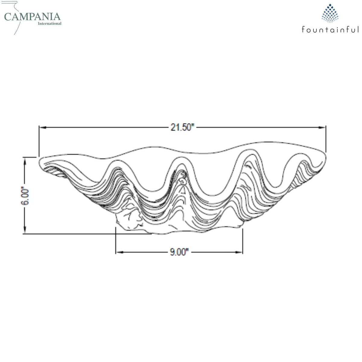 South Seas Concrete Planter - Campania #P441