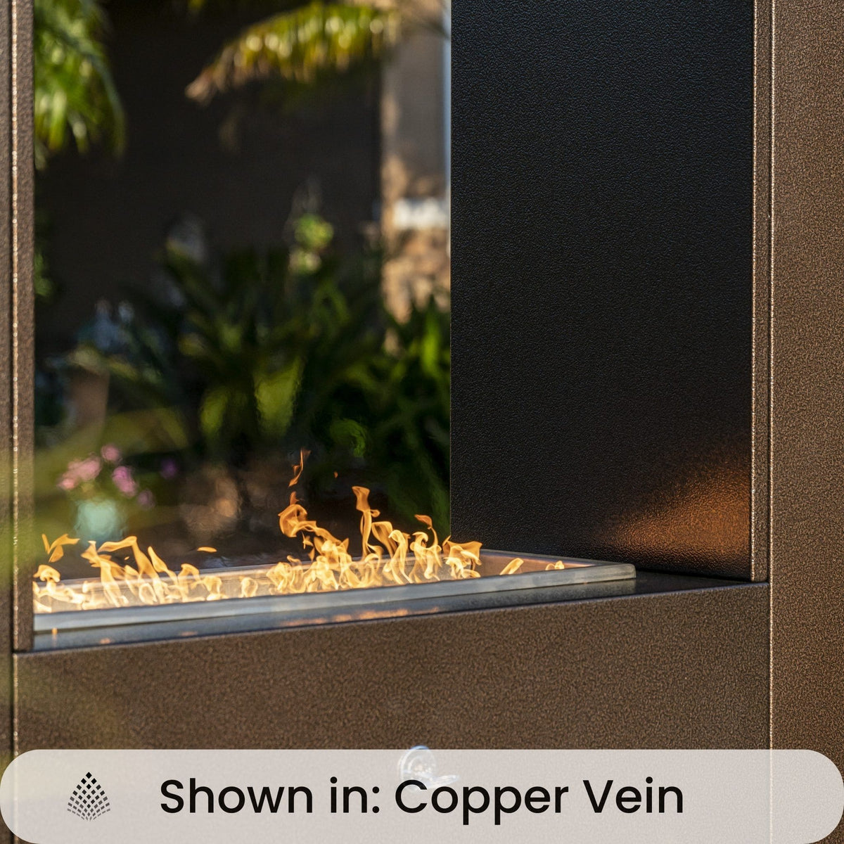 The Williams Steel Gas Fireplace - Outdoor Plus