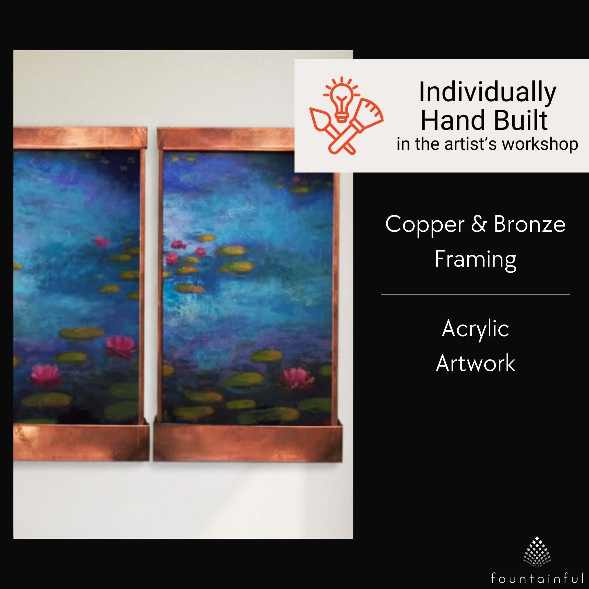 Giverny 7-ft. Triple Panel Wall Fountain - CHG