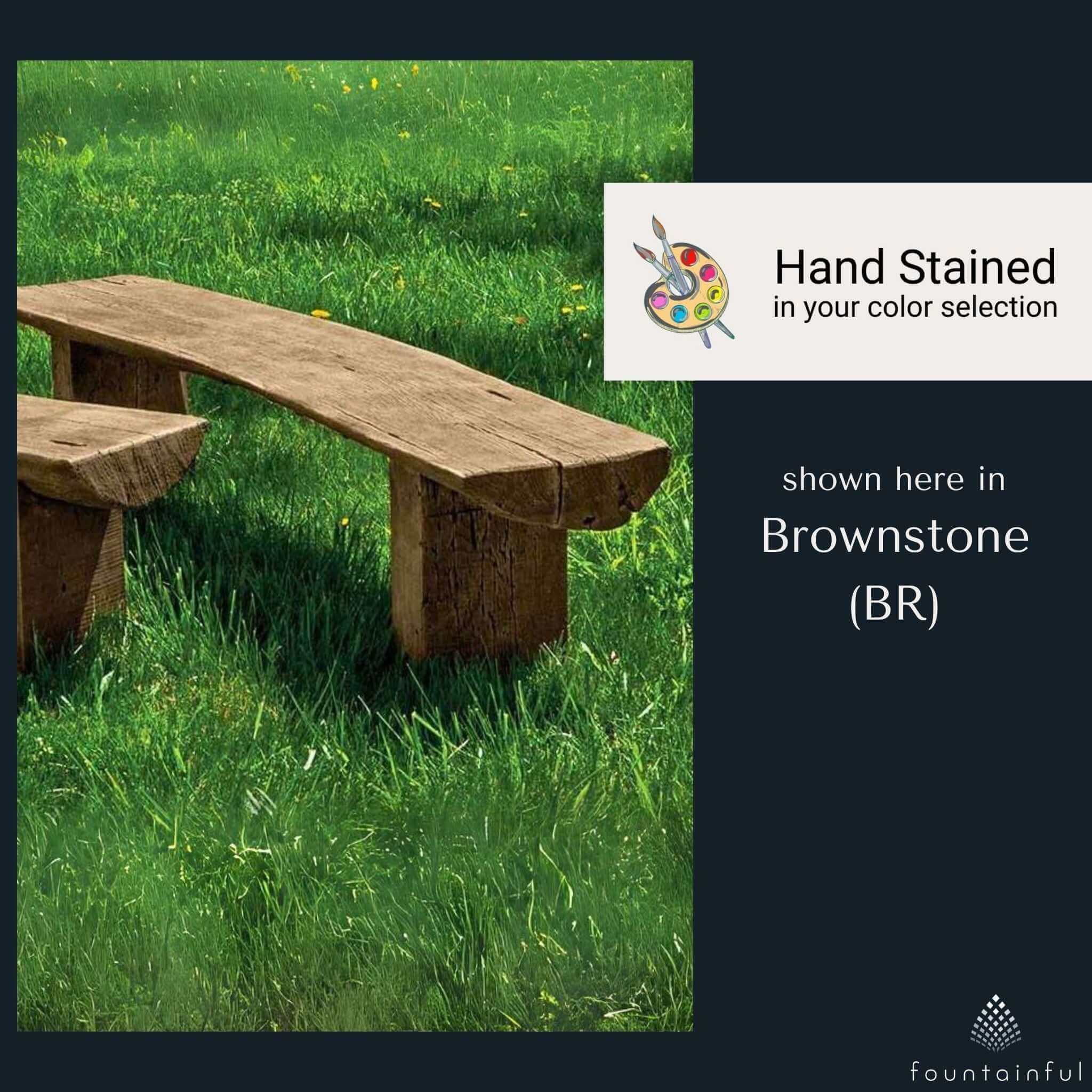 Large Bois Concrete Garden Bench - Campania #BE125