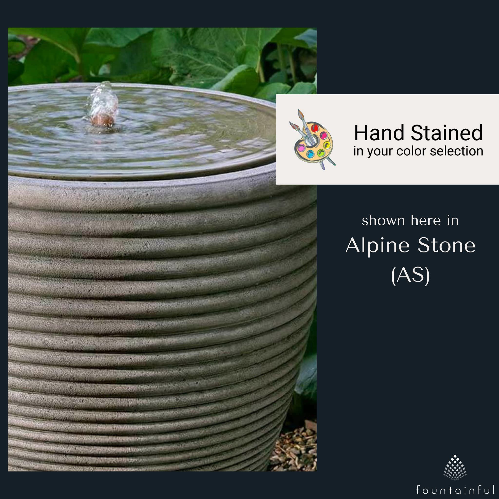 Bibendum Large Concrete Urn Fountain - Campania #FT399