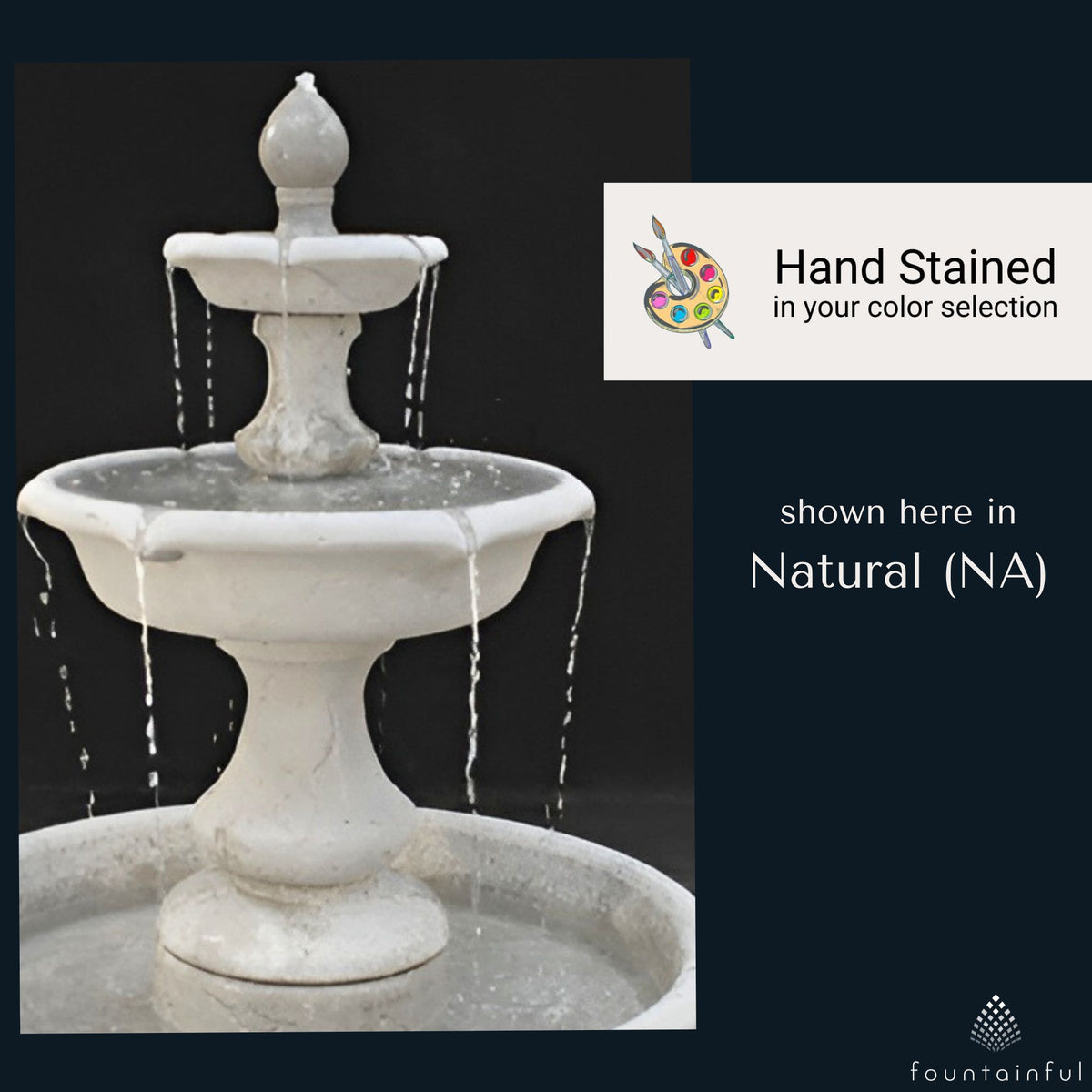 Verona 2-Tier Fountain w/46" Basin - Fiore #114F46
