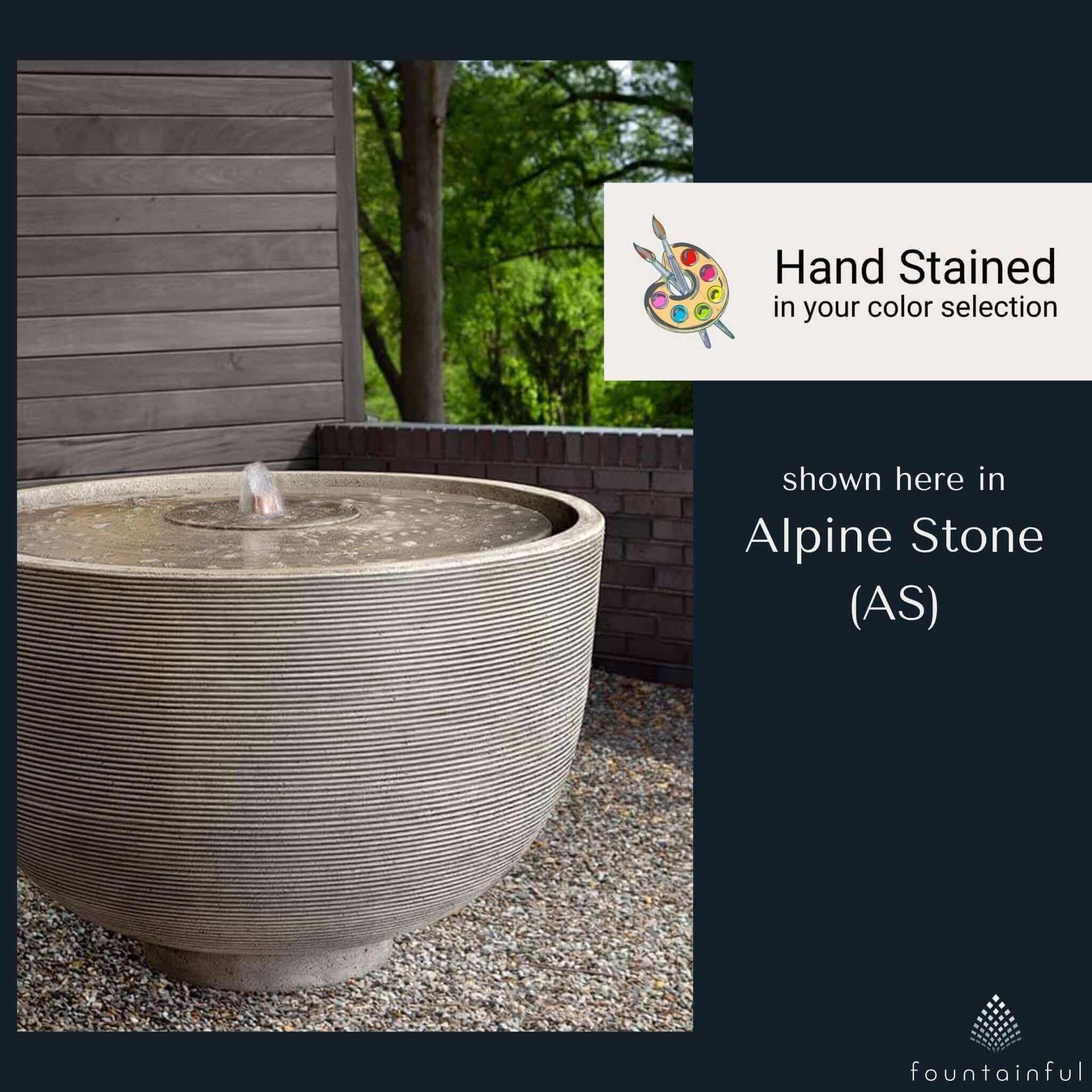 Alta Girona Concrete Bowl Fountain - Campania #FT395