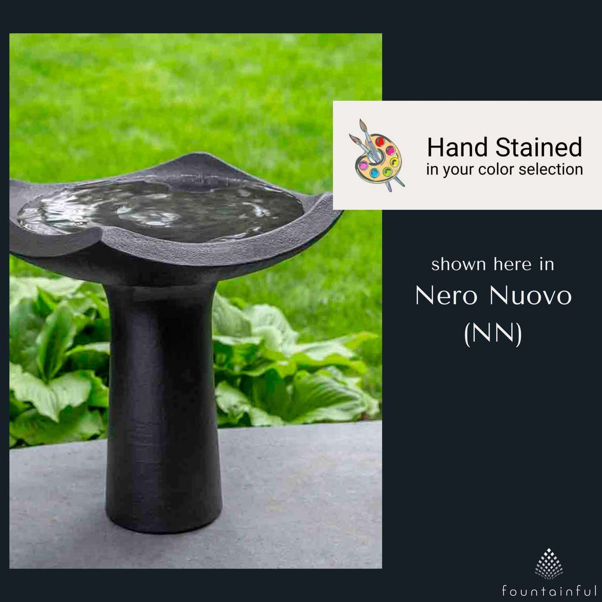 Oslo Concrete Bird Bath - Campania #B107