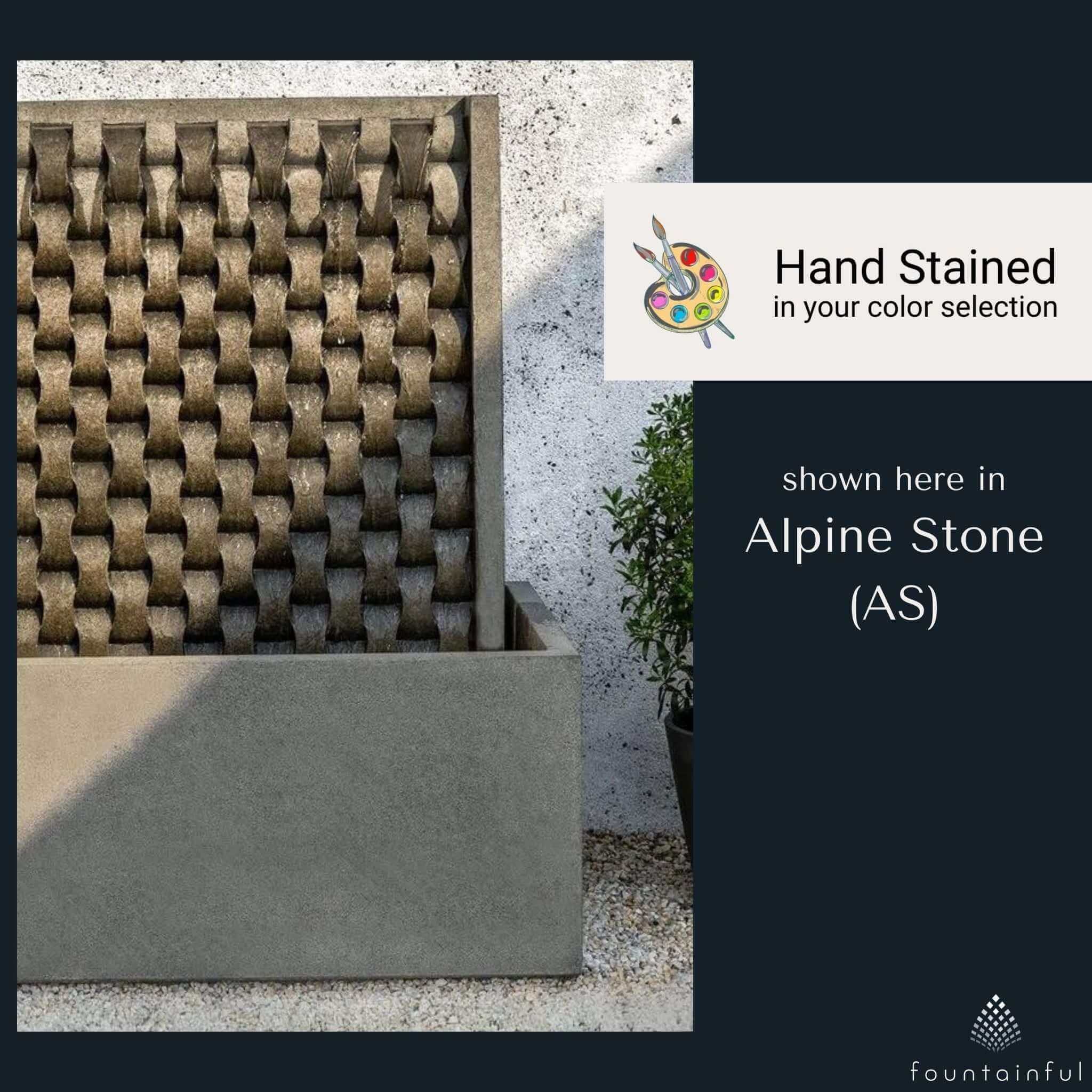 M Weave Large Concrete Wall Fountain - Campania #FT320