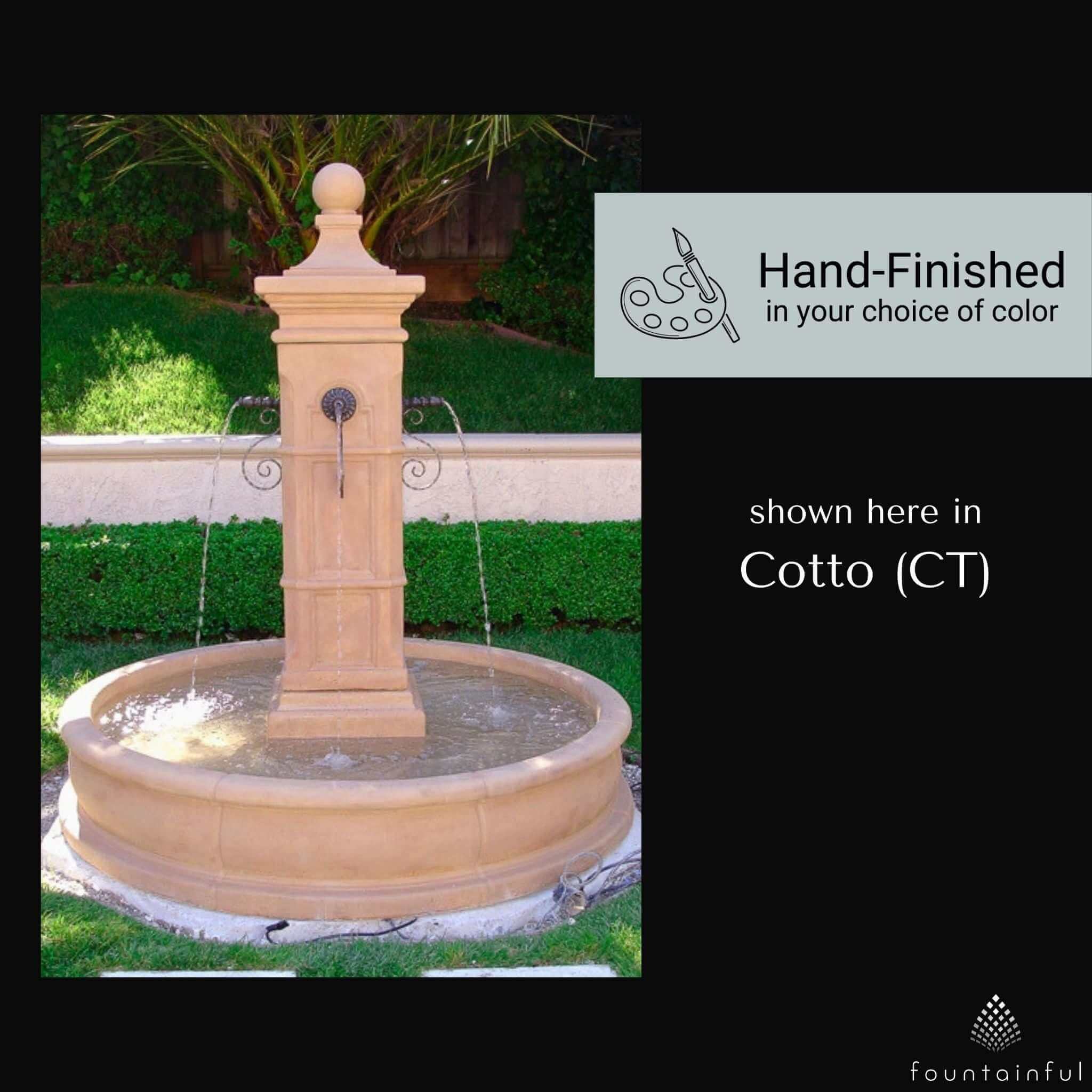 Aquitaine Concrete Pond Fountain - Giannini