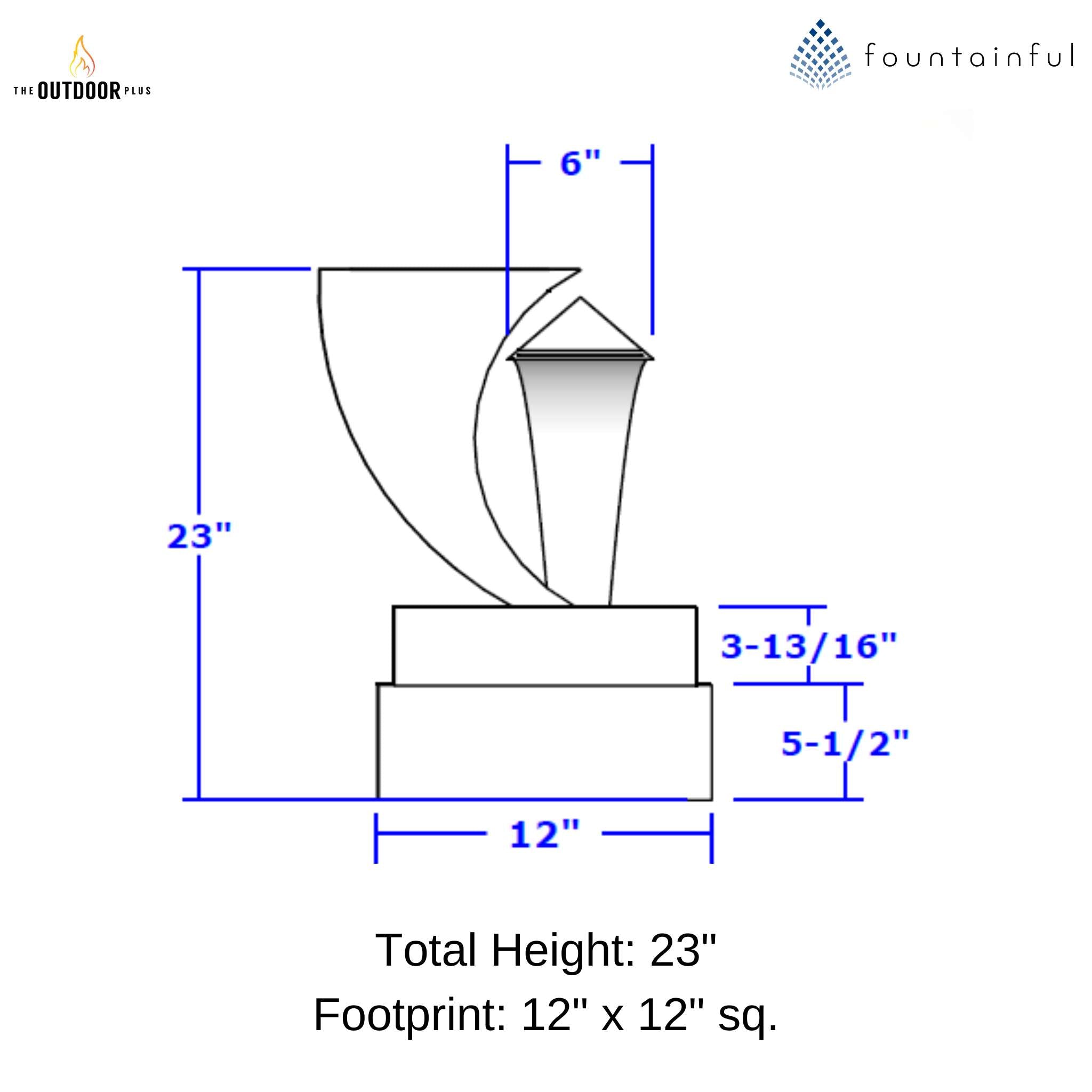 Designer Series #12 Steel Fire & Water Feature - Outdoor Plus