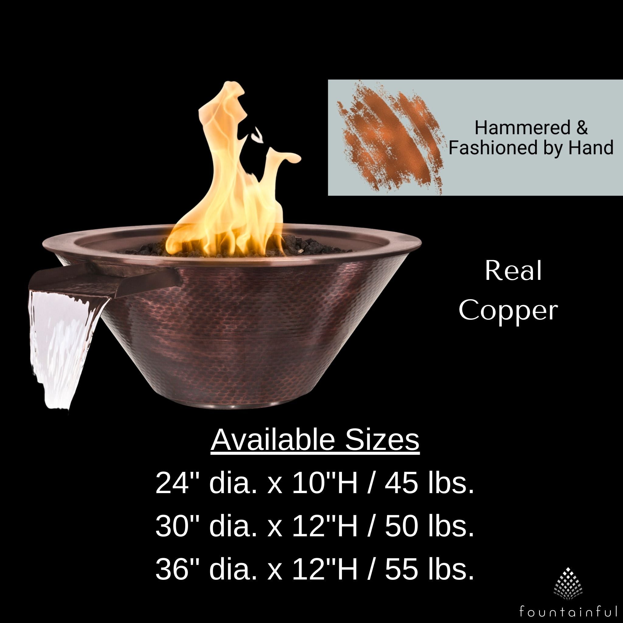 Cazo Copper Fire & Water Bowl - The Outdoor Plus