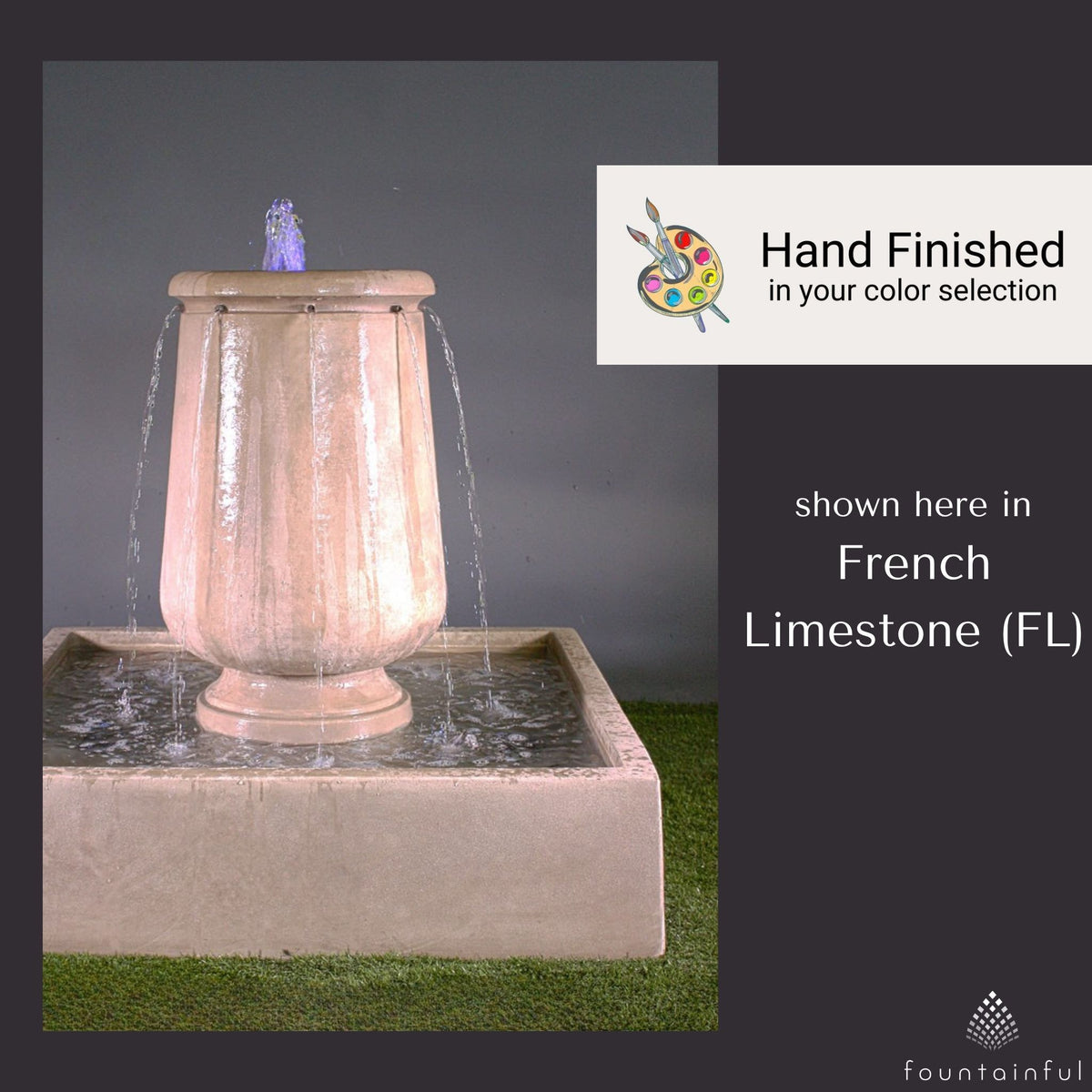Planum Urna Concrete Fountain - Giannini #1741