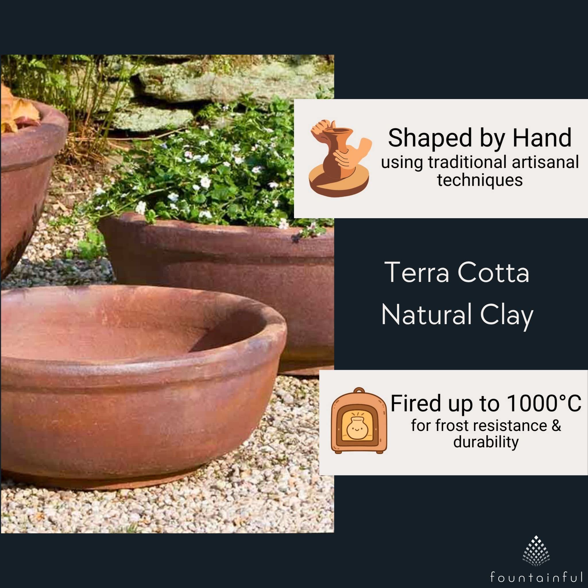 Hoi An Set of 3 Earthenware Planters - Campania #315319
