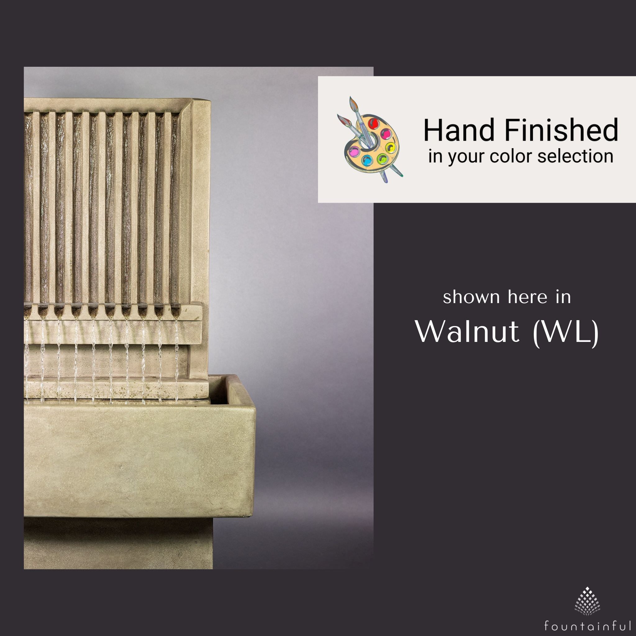 Brentwood Channel Concrete Wall Fountain TALL - Giannini #1826