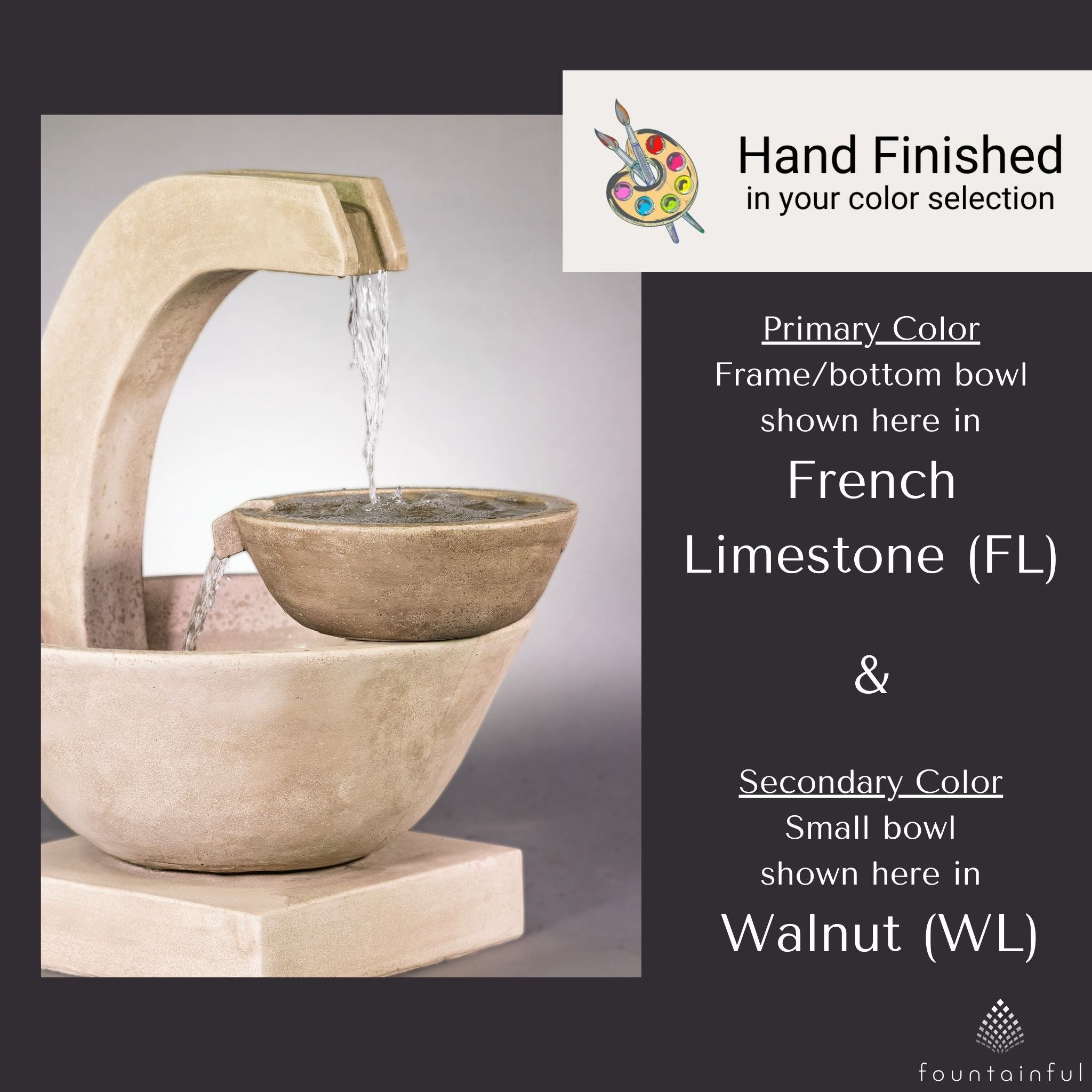 Genesis Concrete Spillway Fountain - Giannini #1833