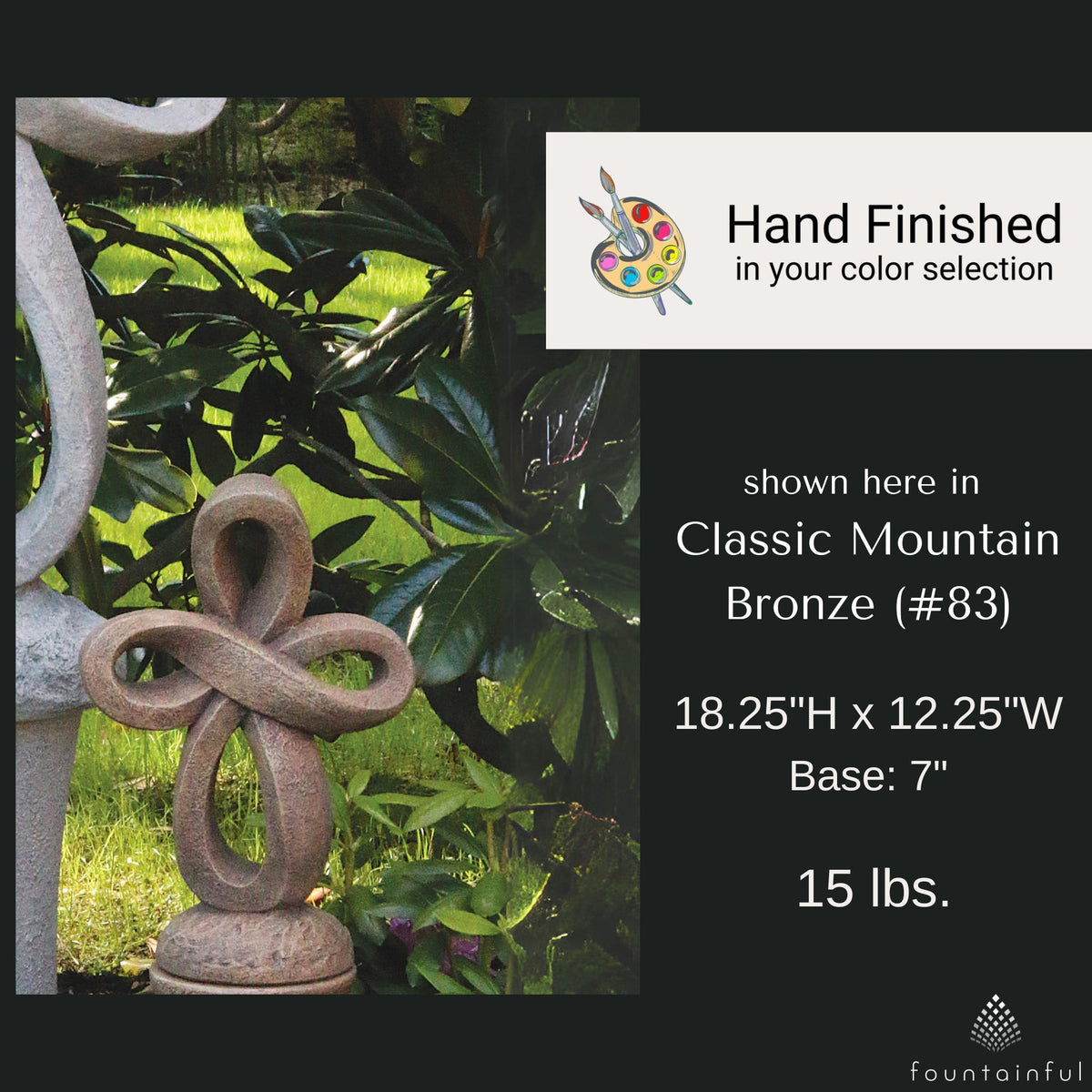 Eternity Cross Concrete Garden Statues - Massarellis