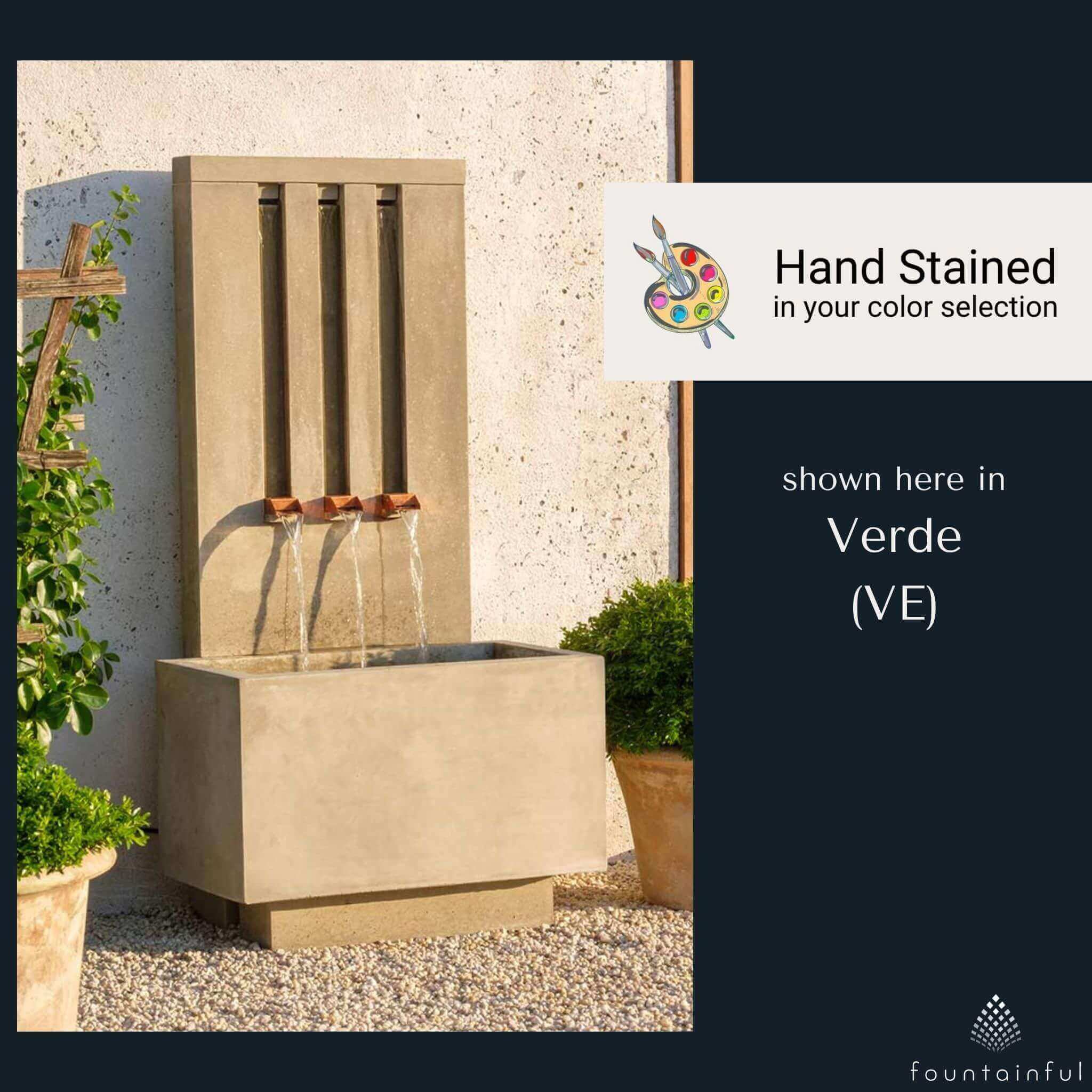 Mondrian Tall Concrete Wall Fountain - Campania #FT380