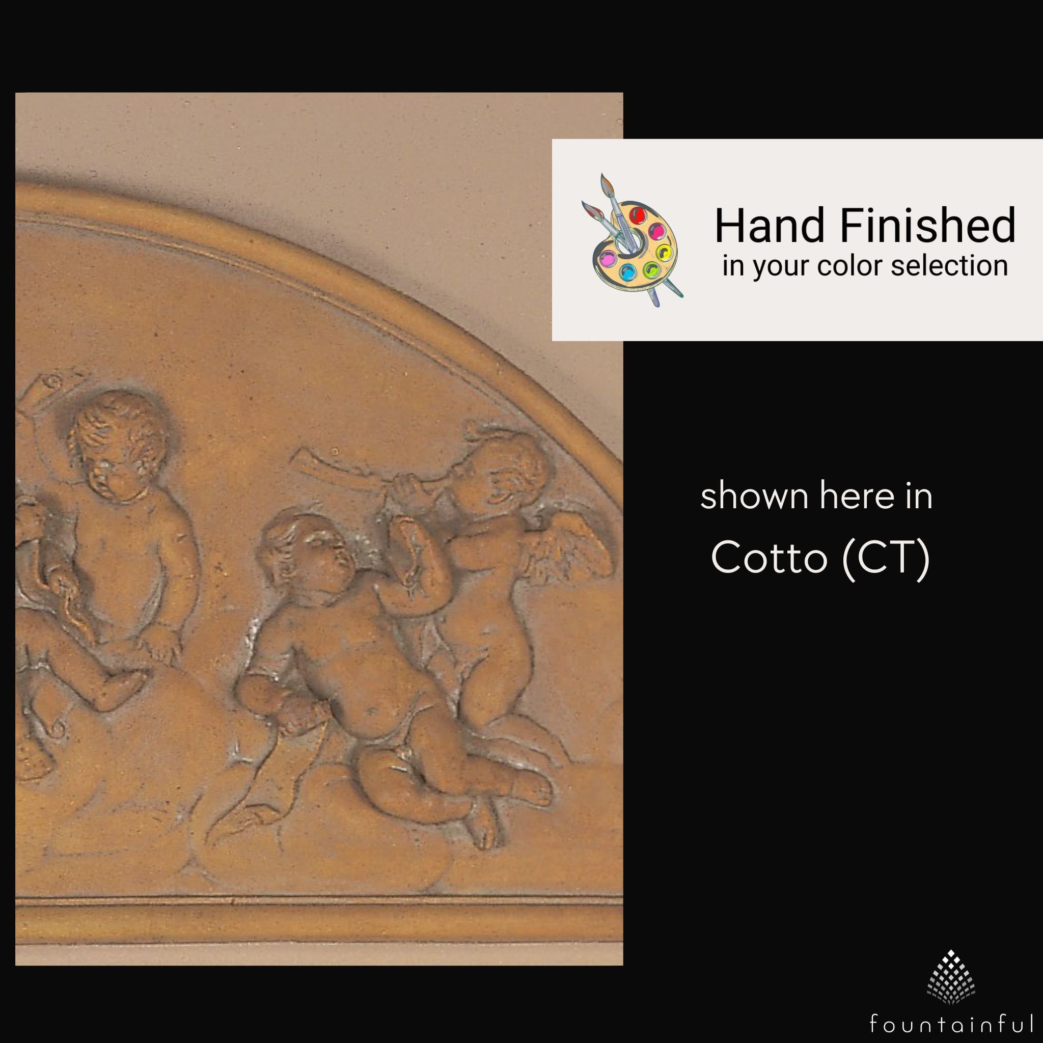 Michelangelo Angels Concrete Wall Plaque - Giannini #3014