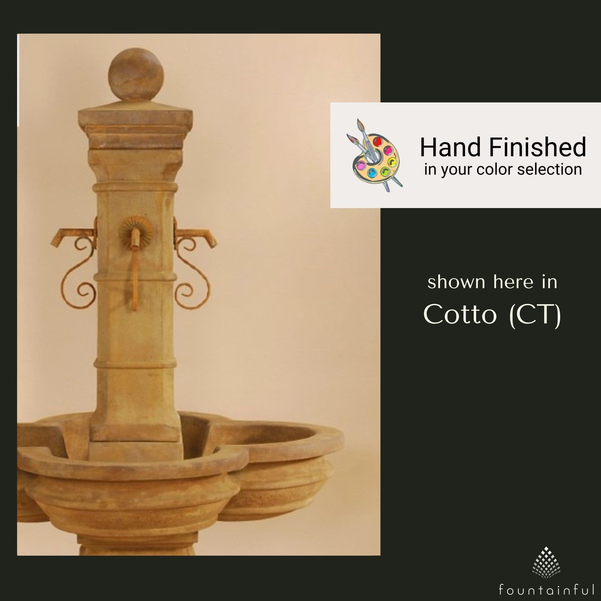Grand Avignon Courtyard Fountain - Giannini #1595