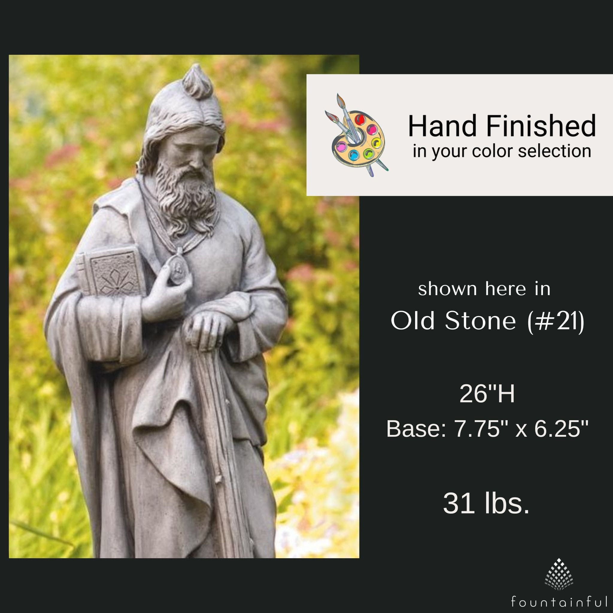 St. Jude Concrete Garden Statue - Massarellis #109026