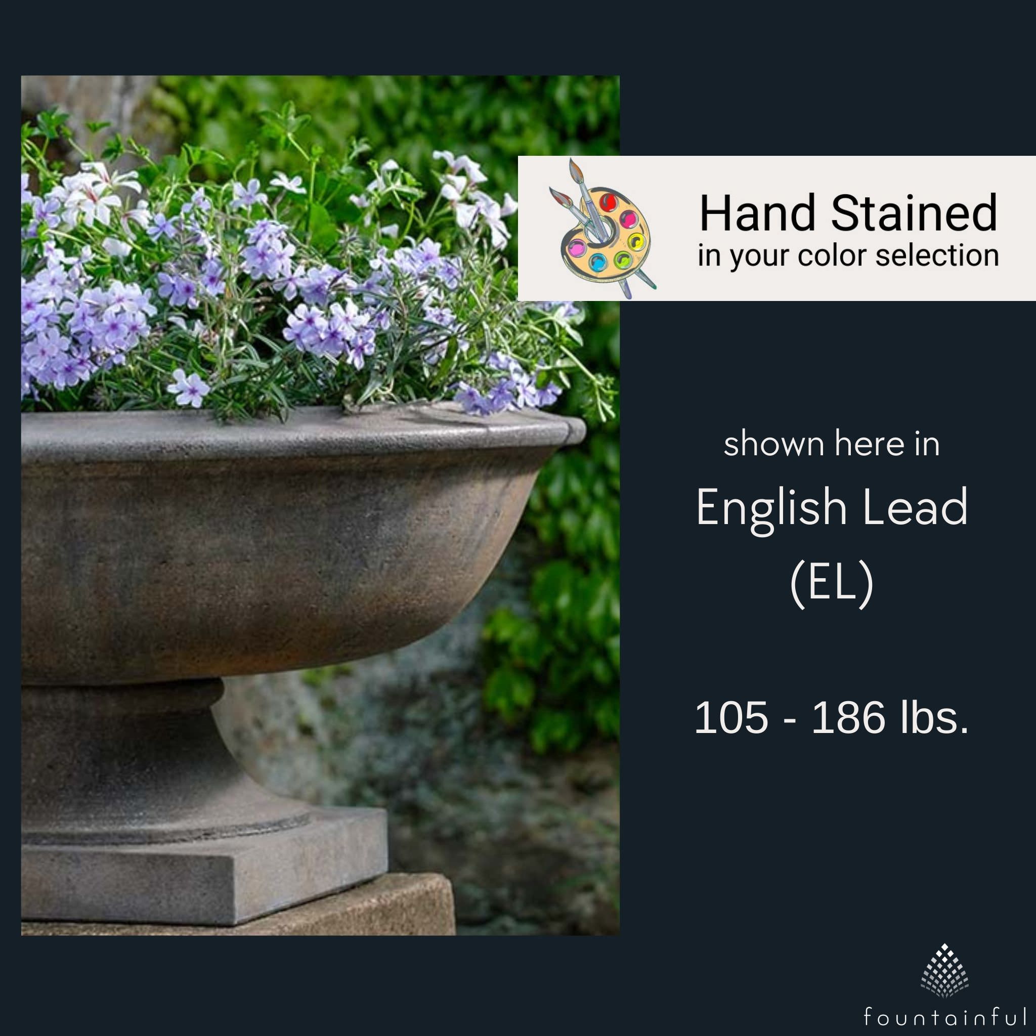 Apsley Concrete Urn Planters - Campania