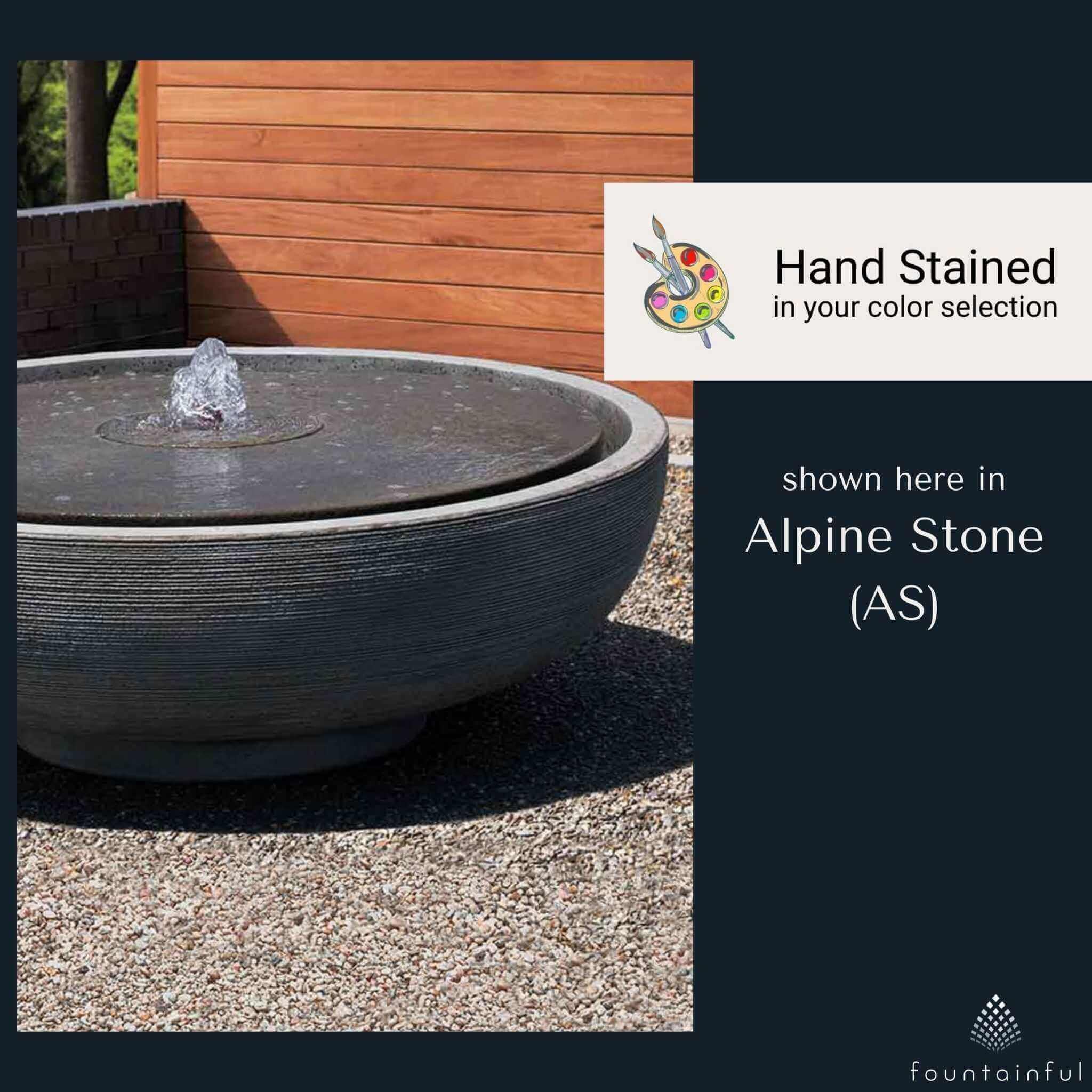 Large Girona Concrete Bowl Fountain - Campania #FT300