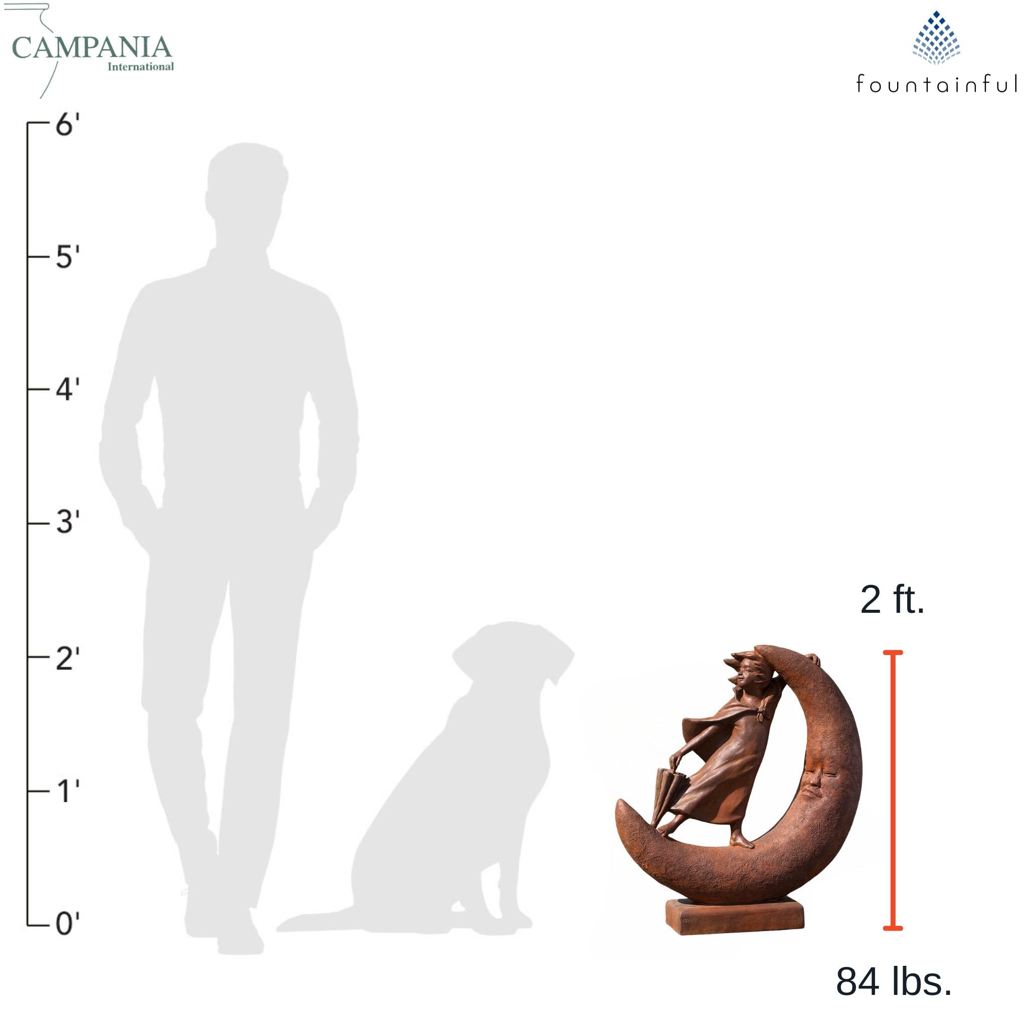 Once Upon a Moon Concrete Garden Statue - Campania #S491