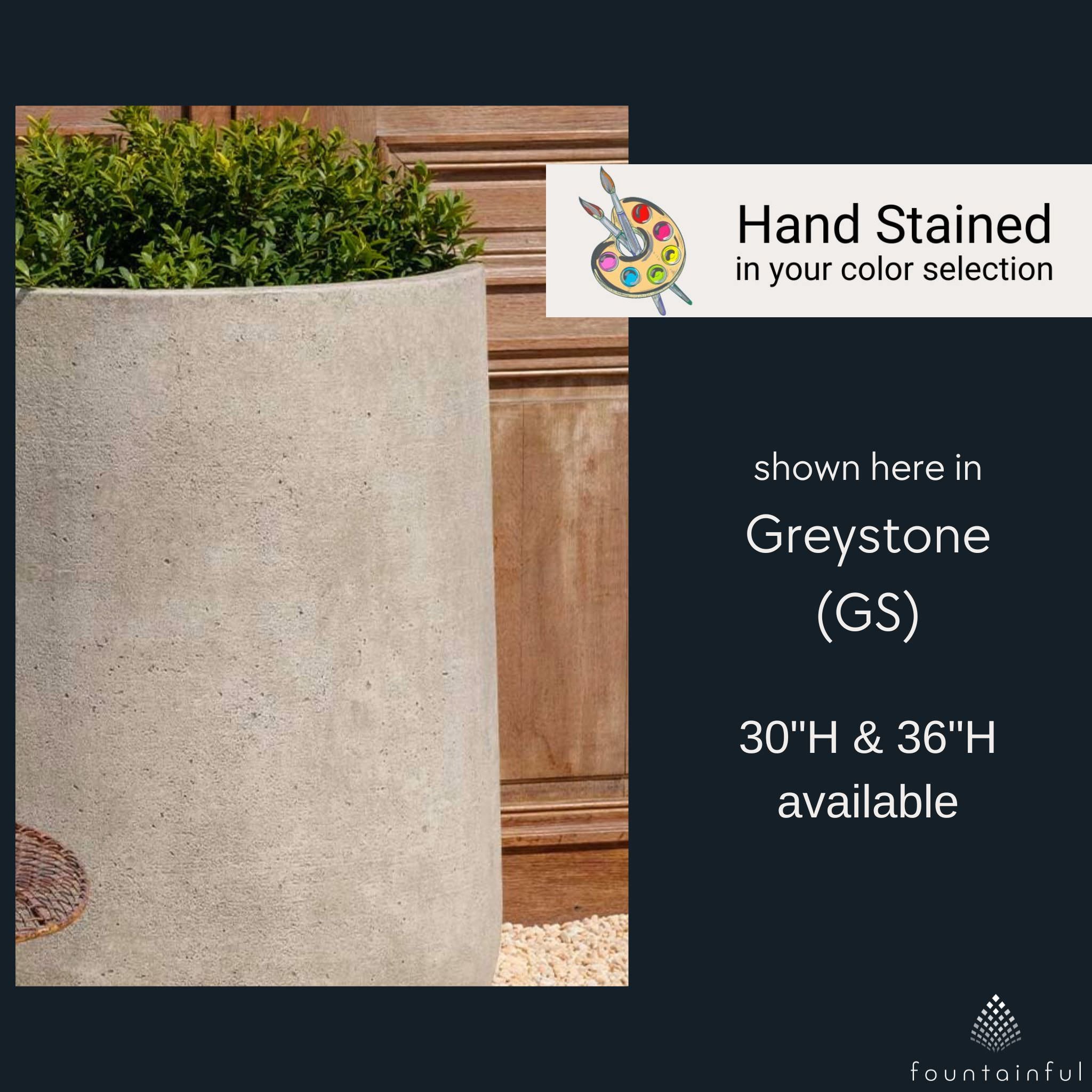 Tribeca Tall Series Concrete Planter Series - Campania