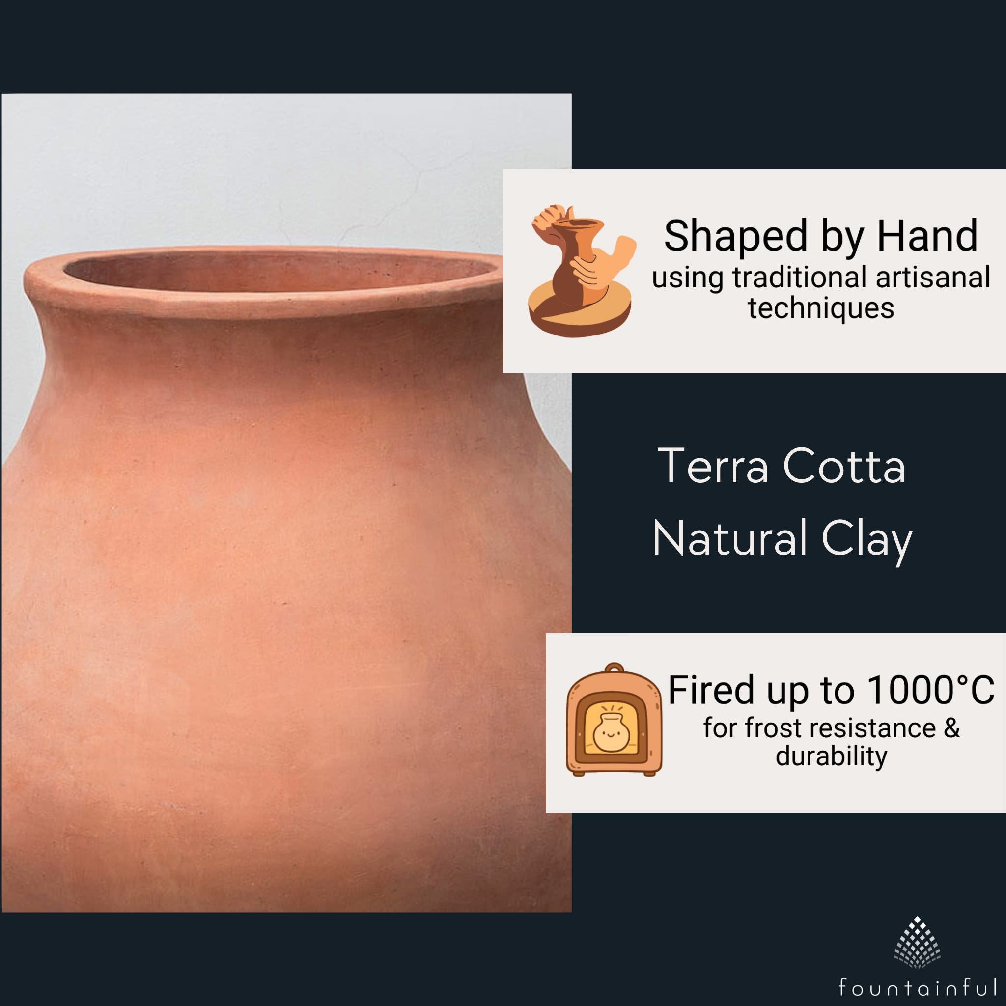 Venasque Jar Terra Cotta Planter - Campania #6483