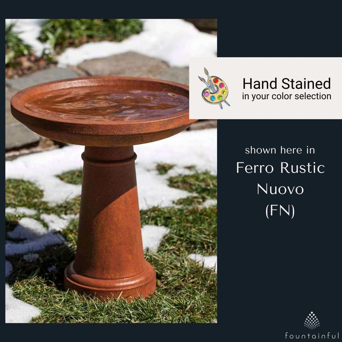 Sunbury Concrete Bird Bath - Campania #B182