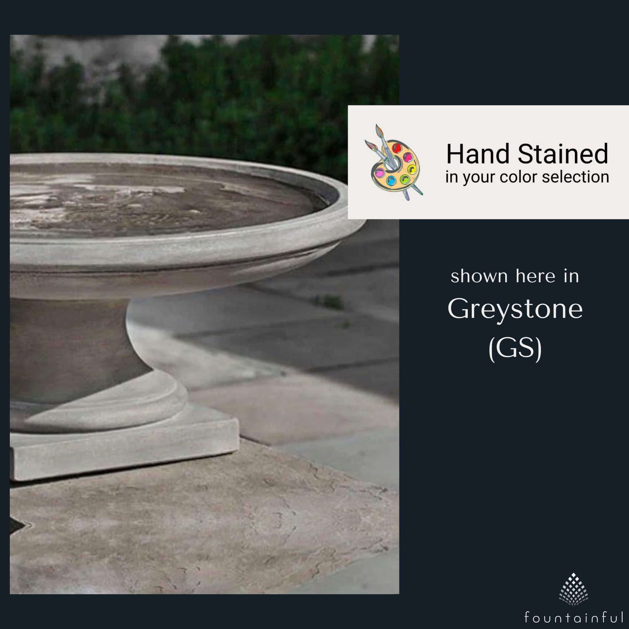 Montebello Concrete Bird Bath - Campania #B175