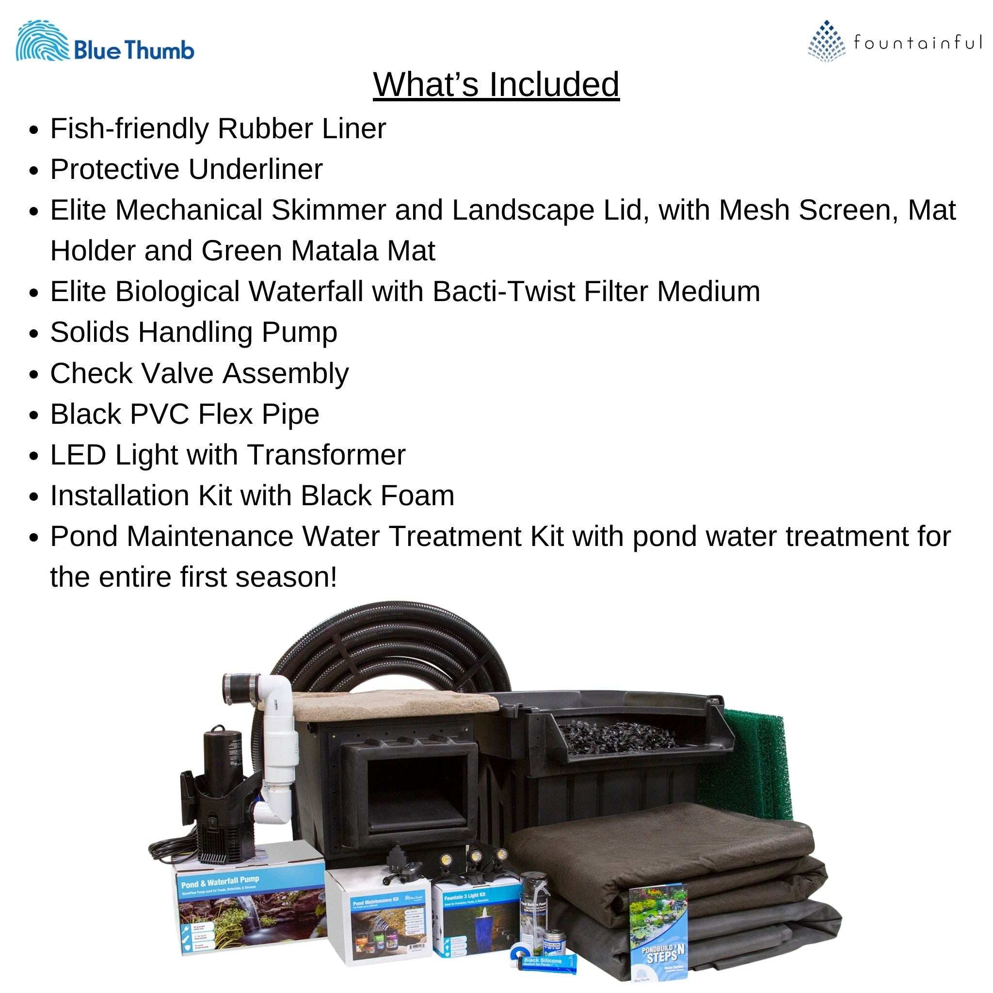 Elite Series Pond Kits - Blue Thumb