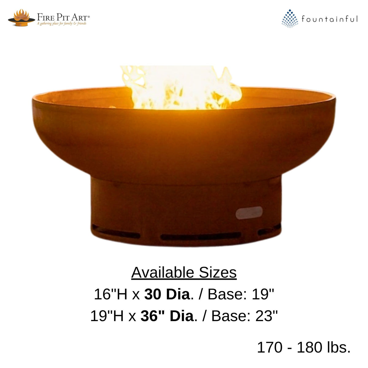 Low Boy Gas Fire Pit in Steel - Fire Pit Art
