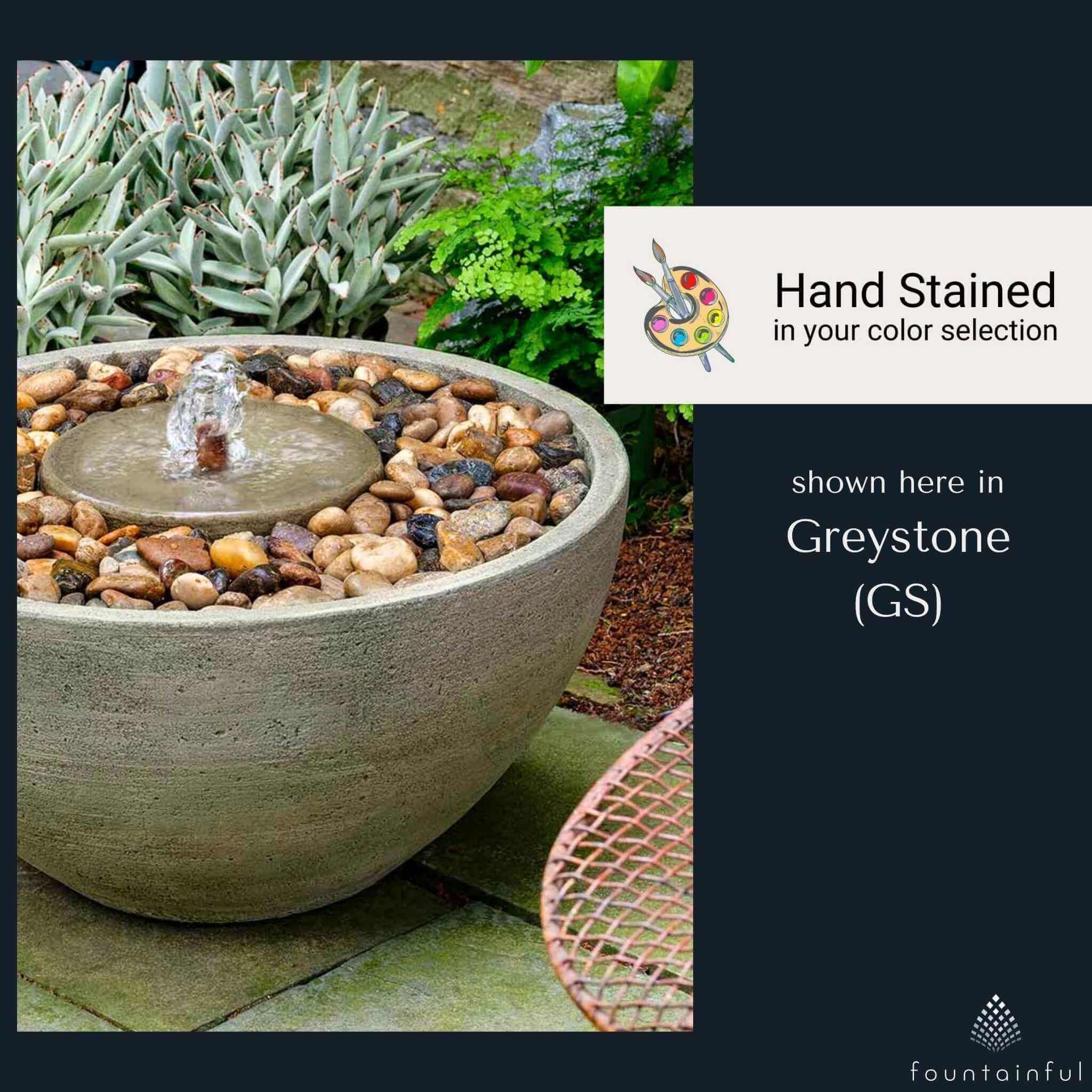 Portola Pebble Concrete Fountain - Campania #FT359