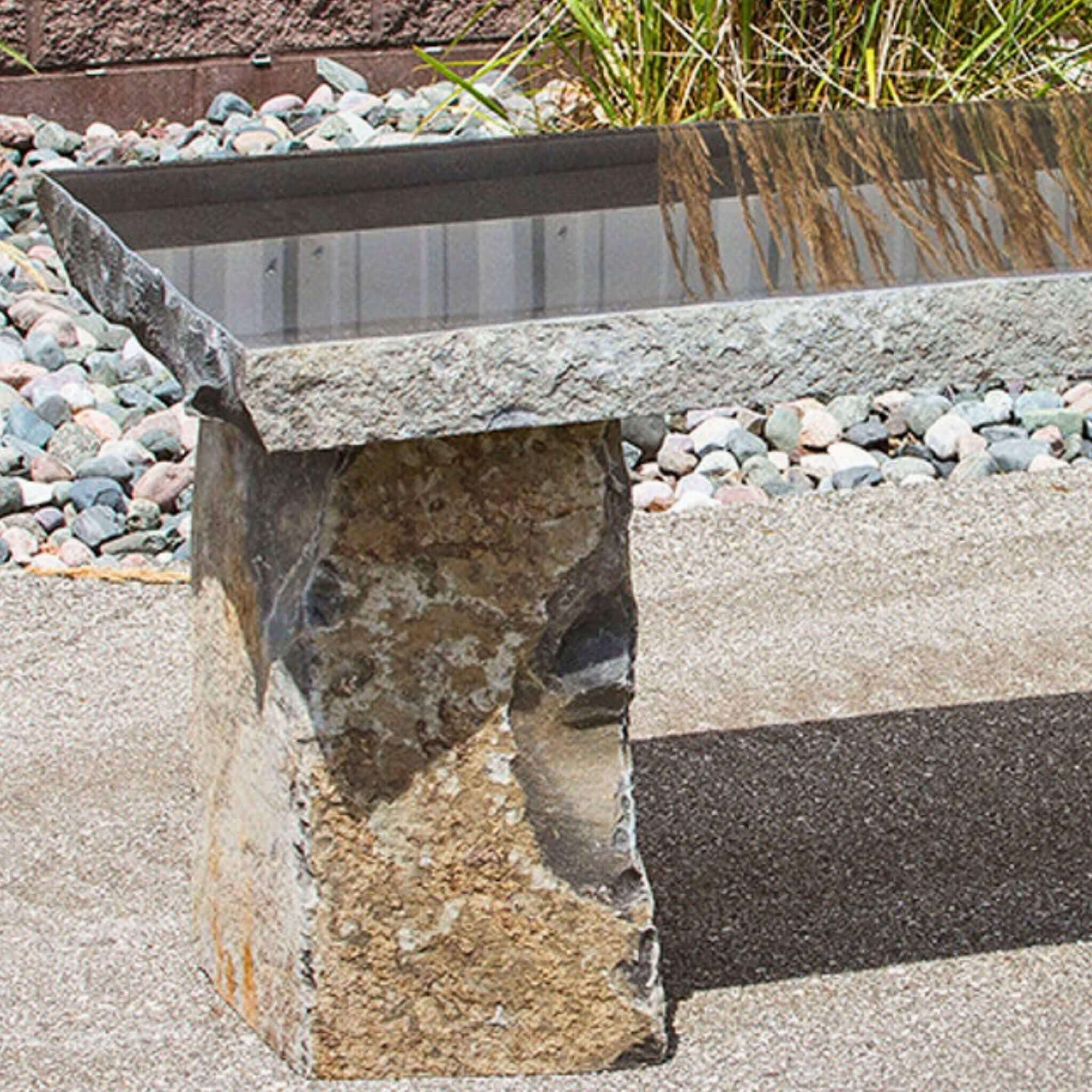 Basalt Garden Bench - 48" - Blue Thumb