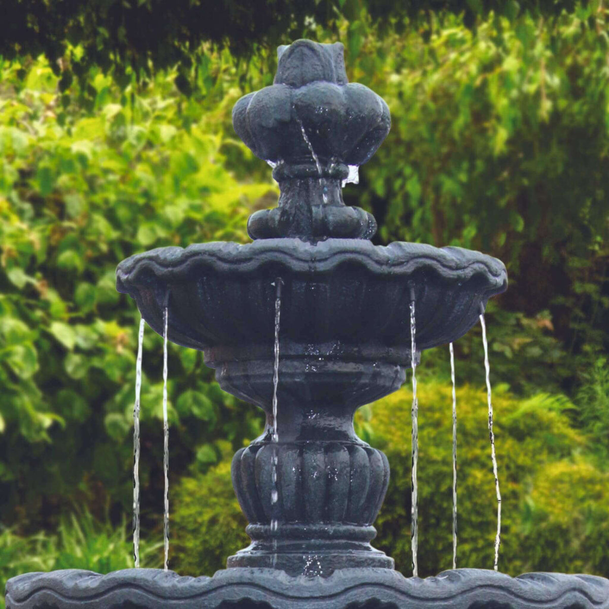 Savonabella 3-Tier Concrete Fountain - Massarellis #3838
