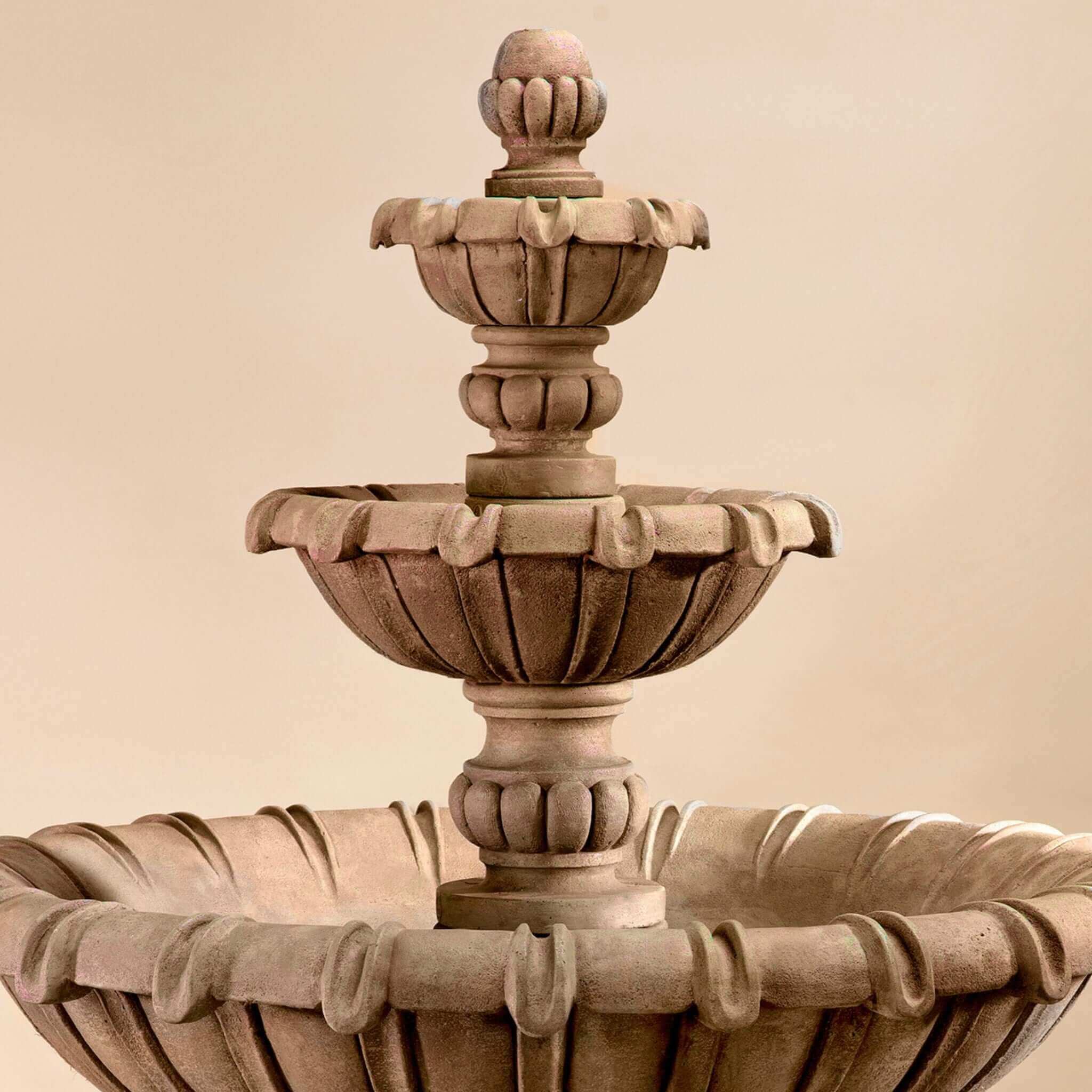 Grand Chateau 3-Tier Concrete Fountain - Giannini #1692