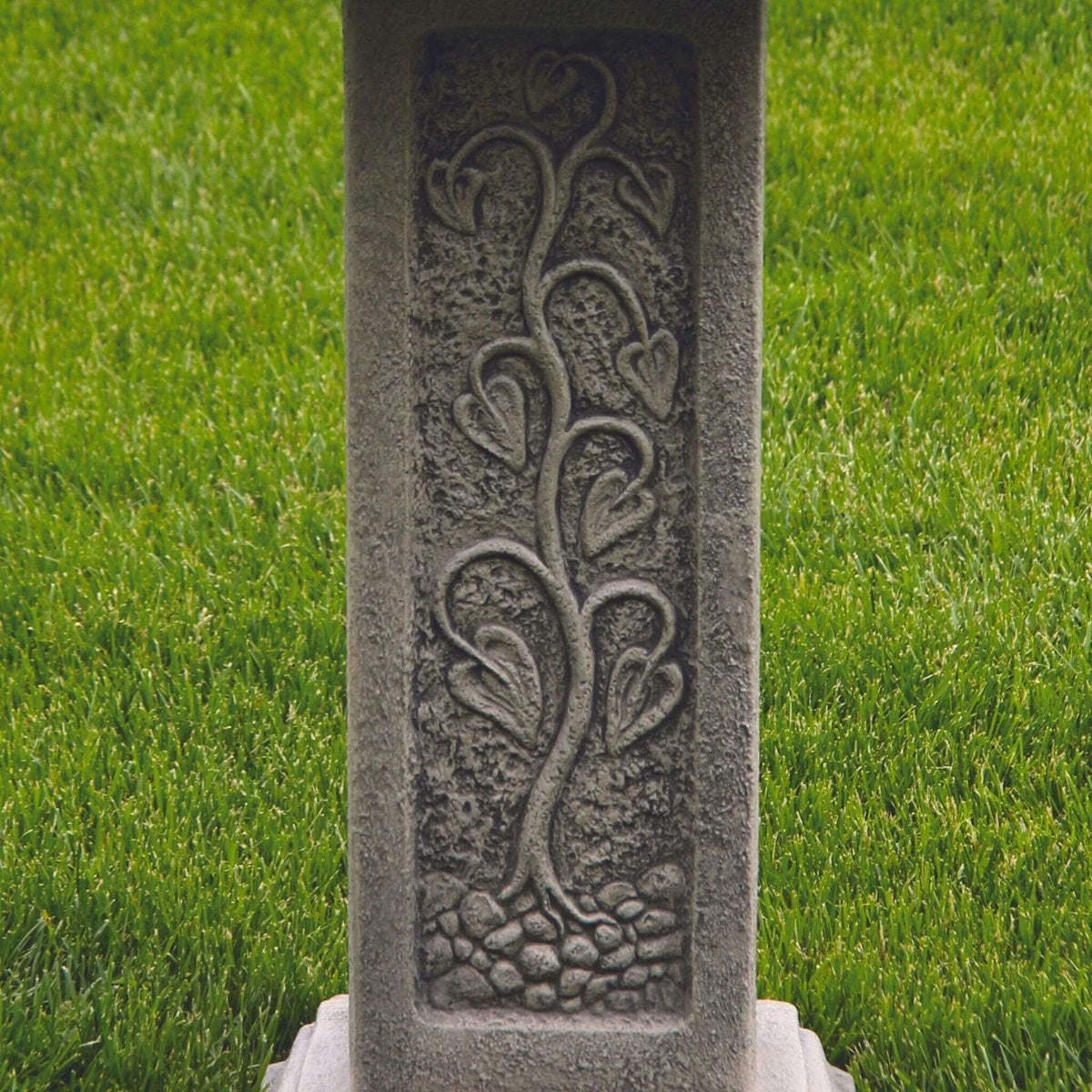 Square 32" Concrete Bird Bath - Massarellis #9717