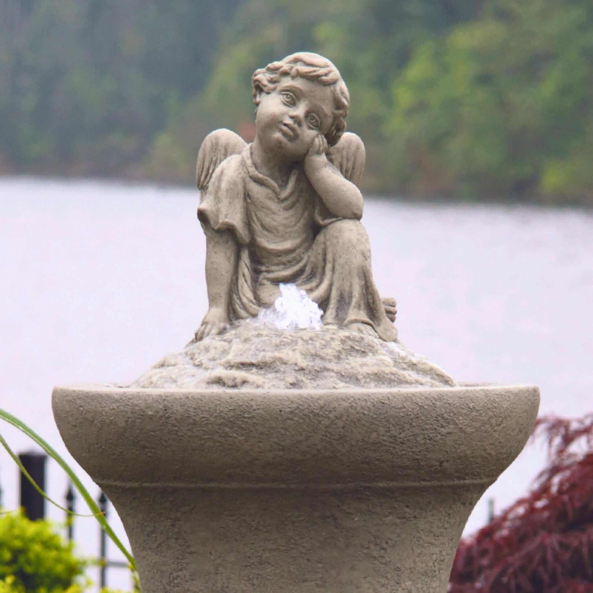 Angel hot cherub fountain