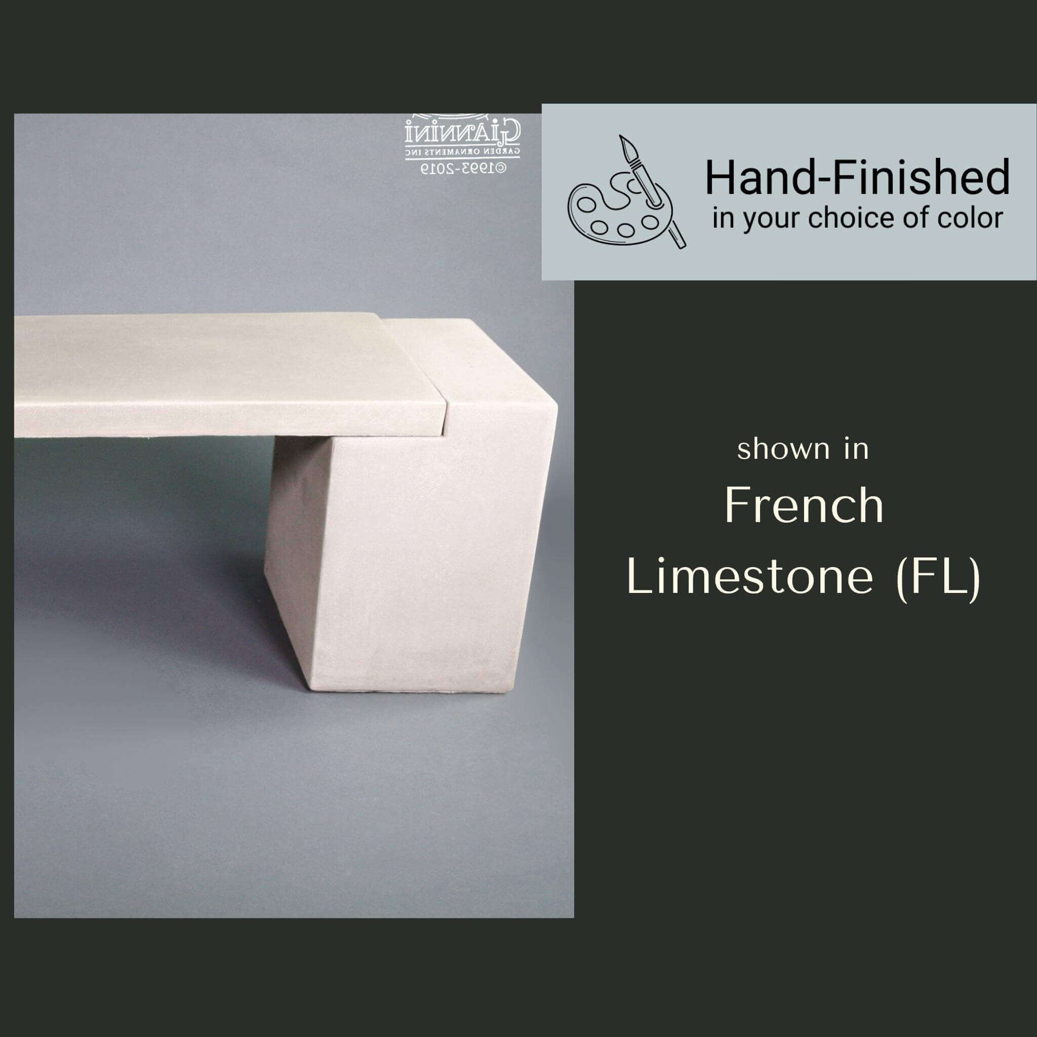 California Concrete Garden Bench - Giannini #580